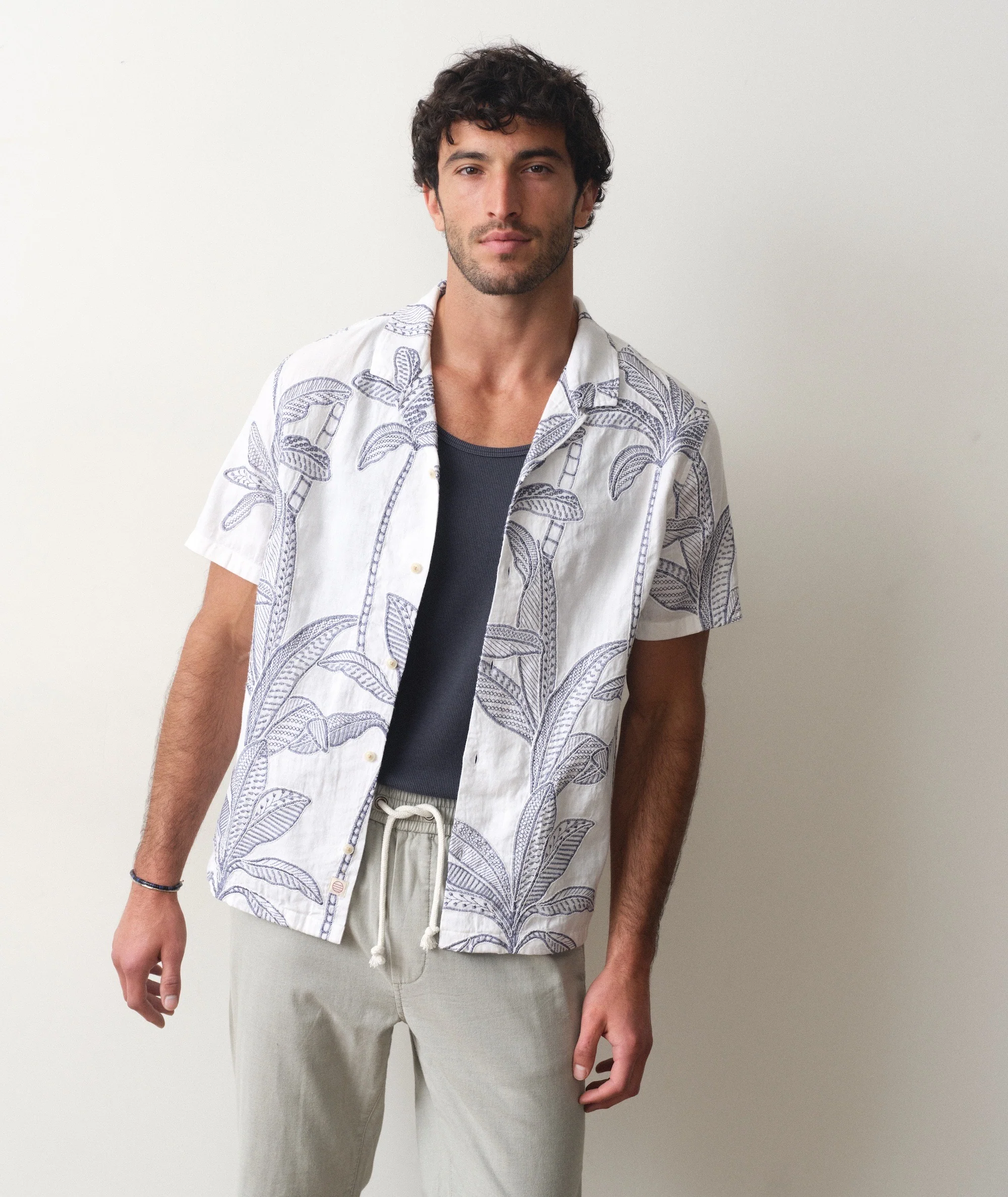 Palma Embroidered Resort Shirt - Image 4