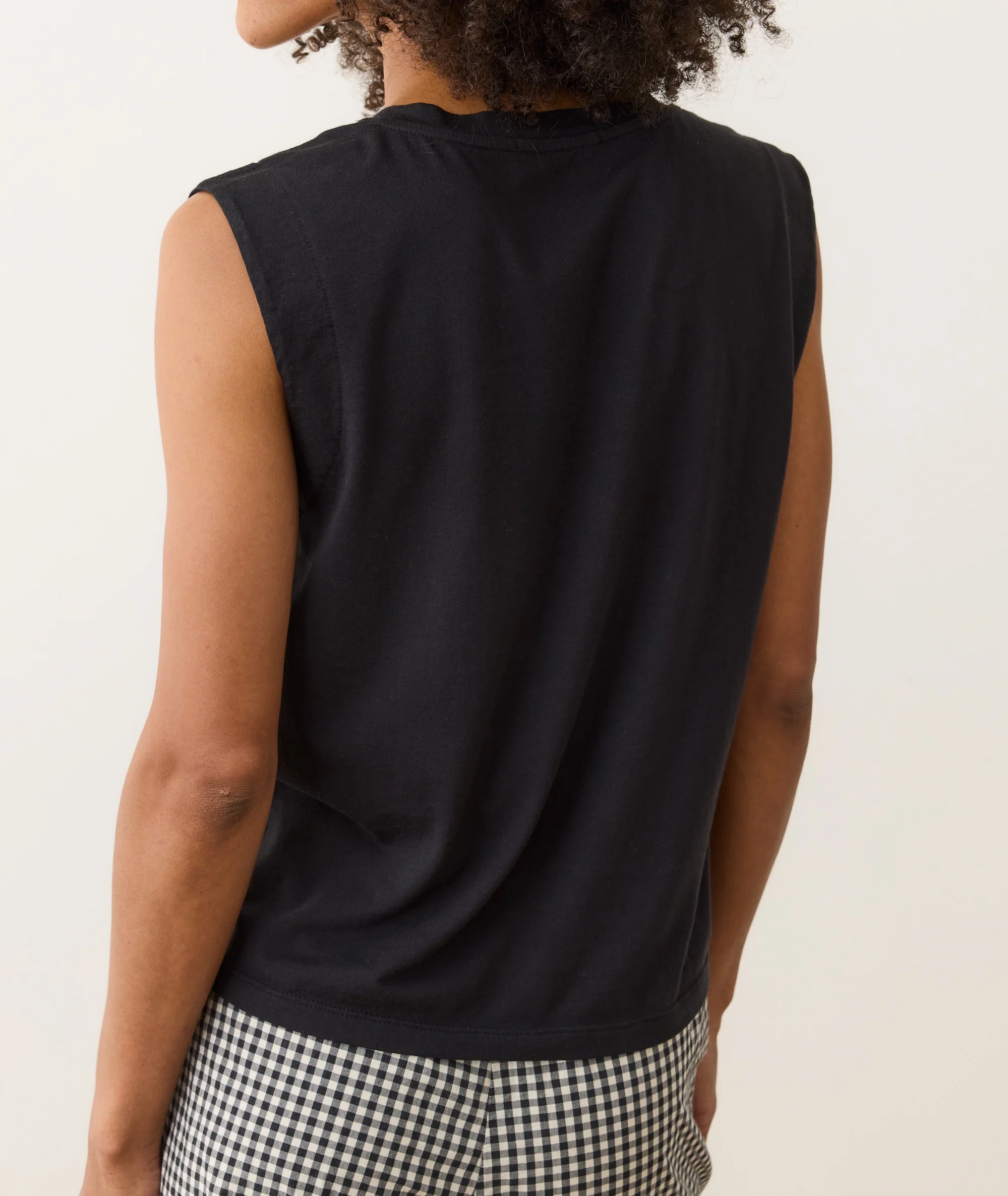 Pima Tissue V-Neck Tank - Image 6