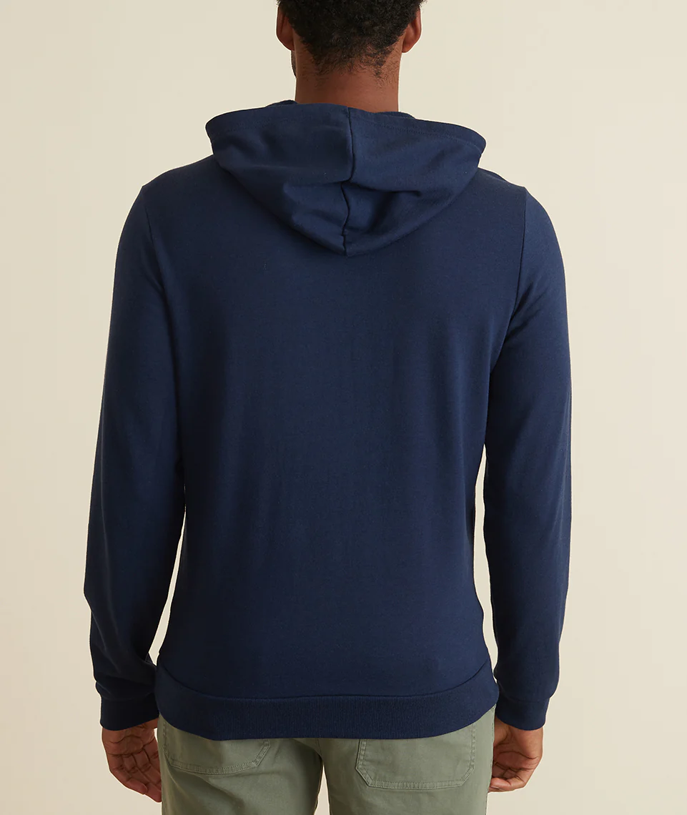 Men's Sunset Pullover Hoodie in True Navy - Image 4
