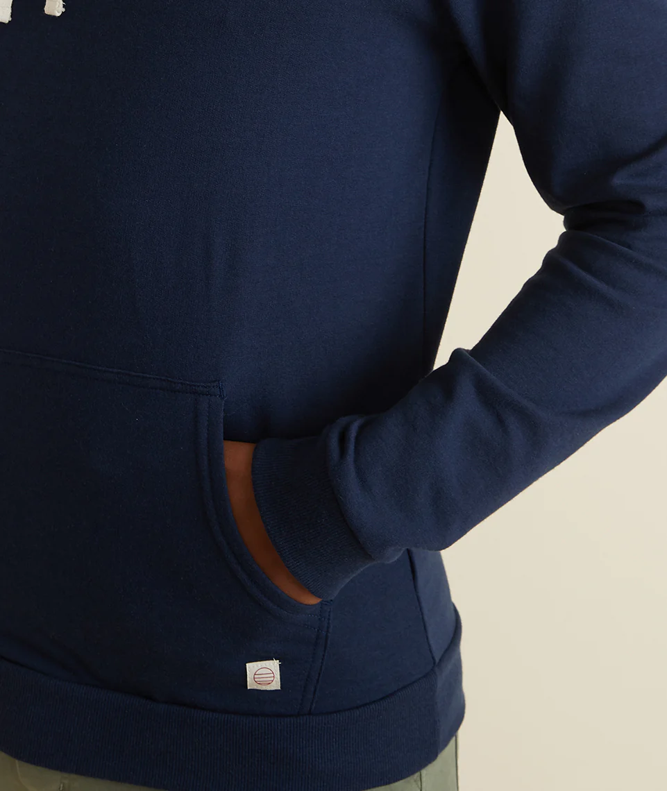 Men's Sunset Pullover Hoodie in True Navy - Image 5