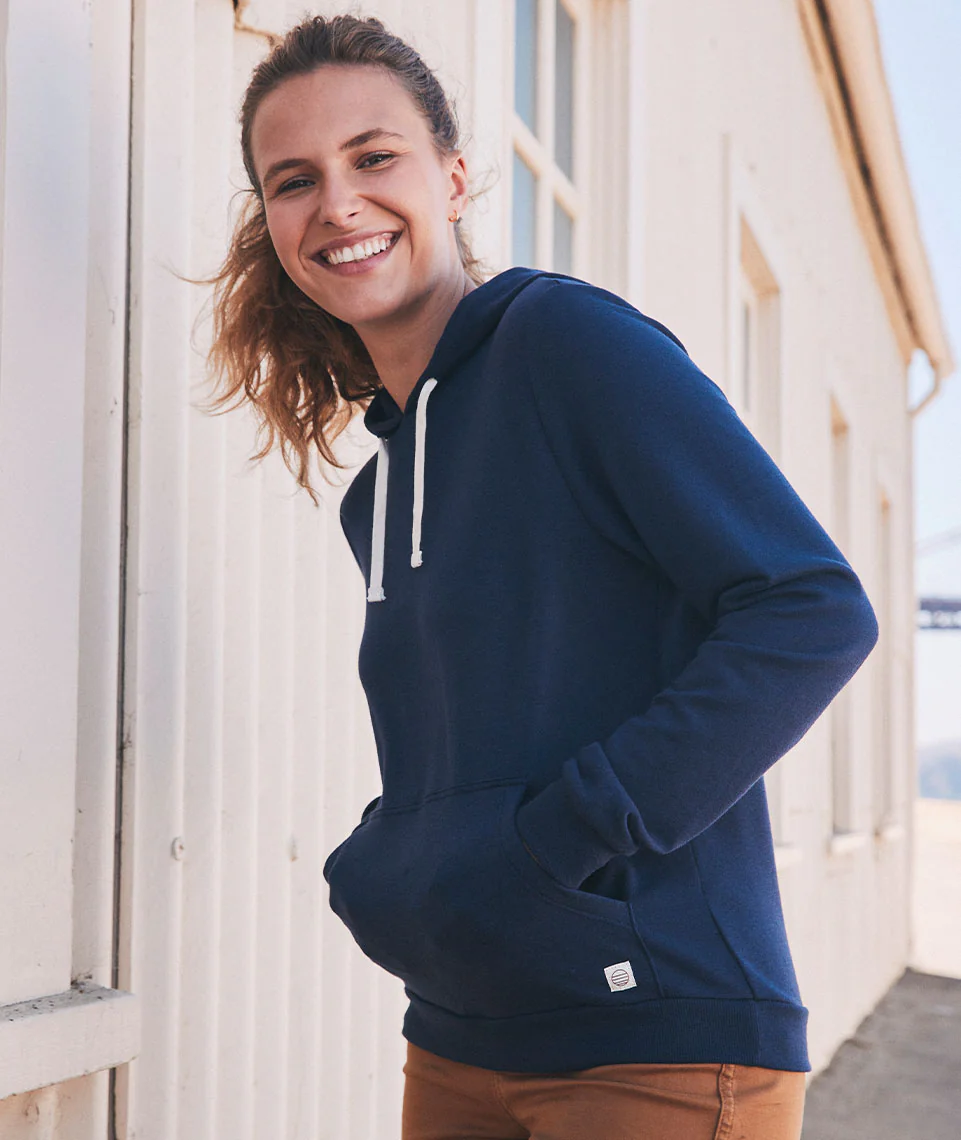 Women's Sunset Pullover Hoodie in True Navy - Image 5