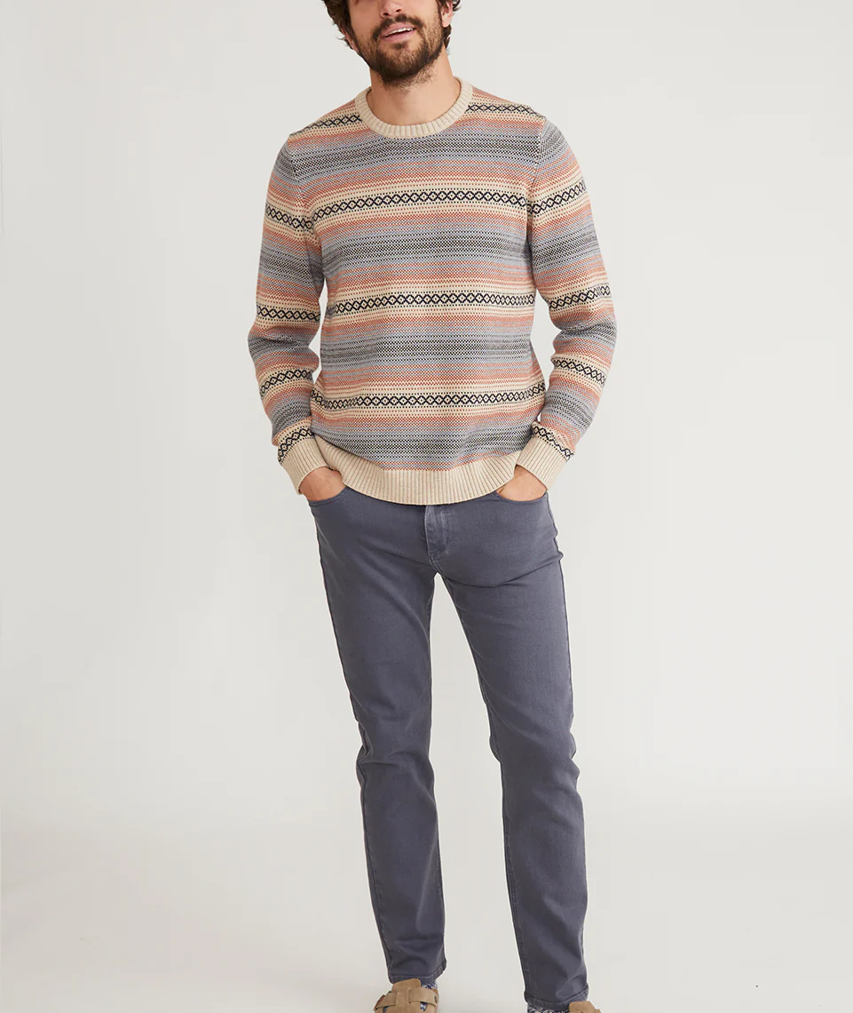 Reed Jacquard Crew Sweater - Image 7