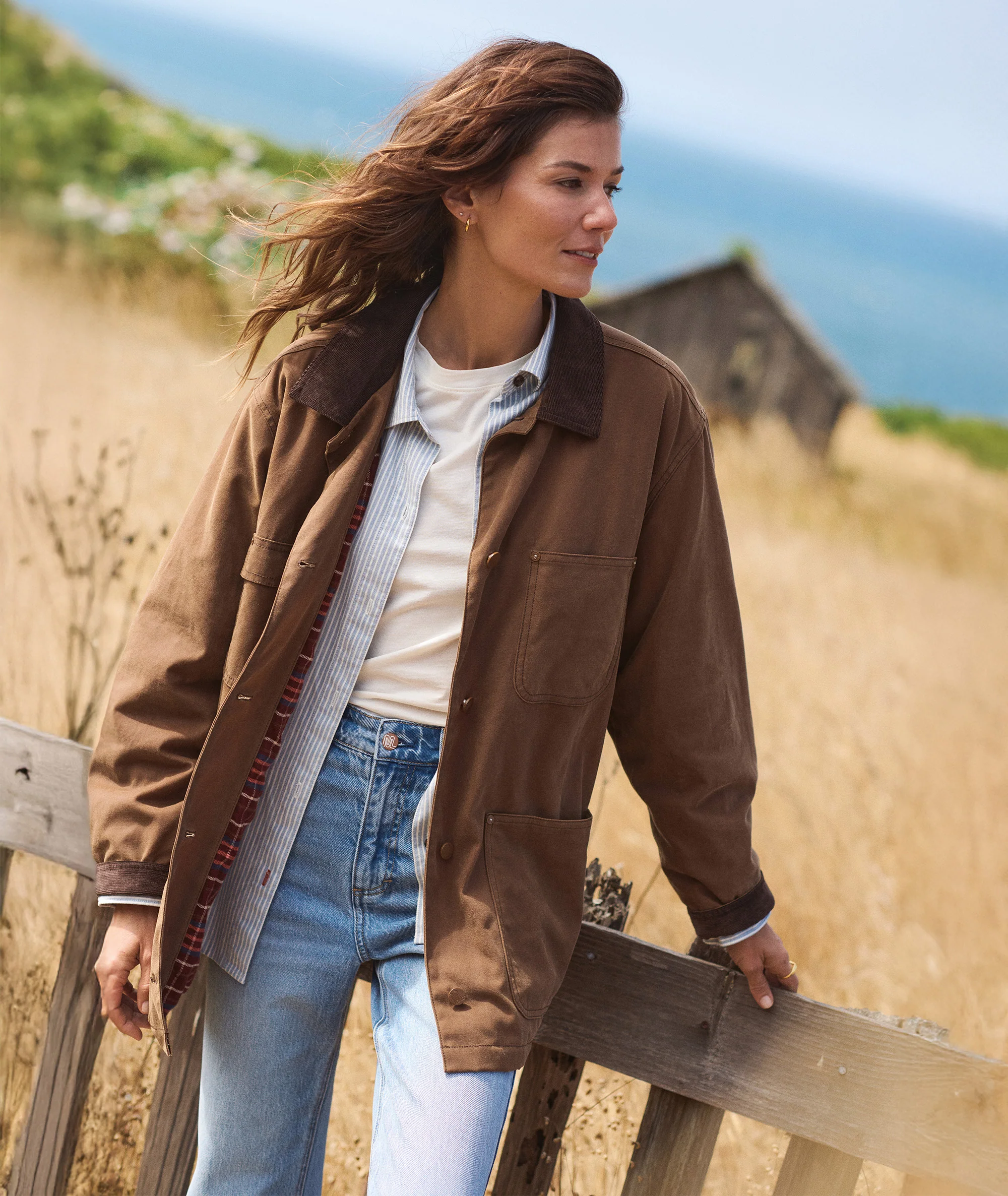 Riley Waxed Barn Jacket - Image 3