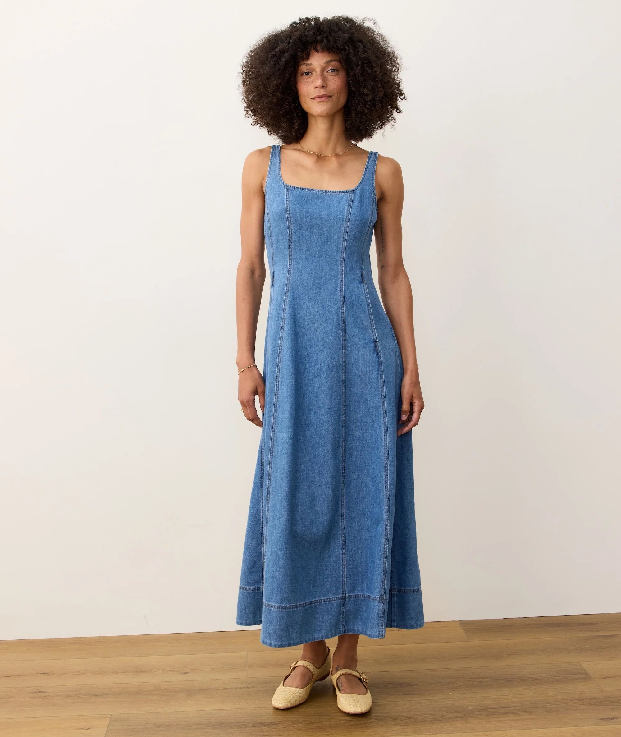 Roan Denim Maxi Dress - Image 4