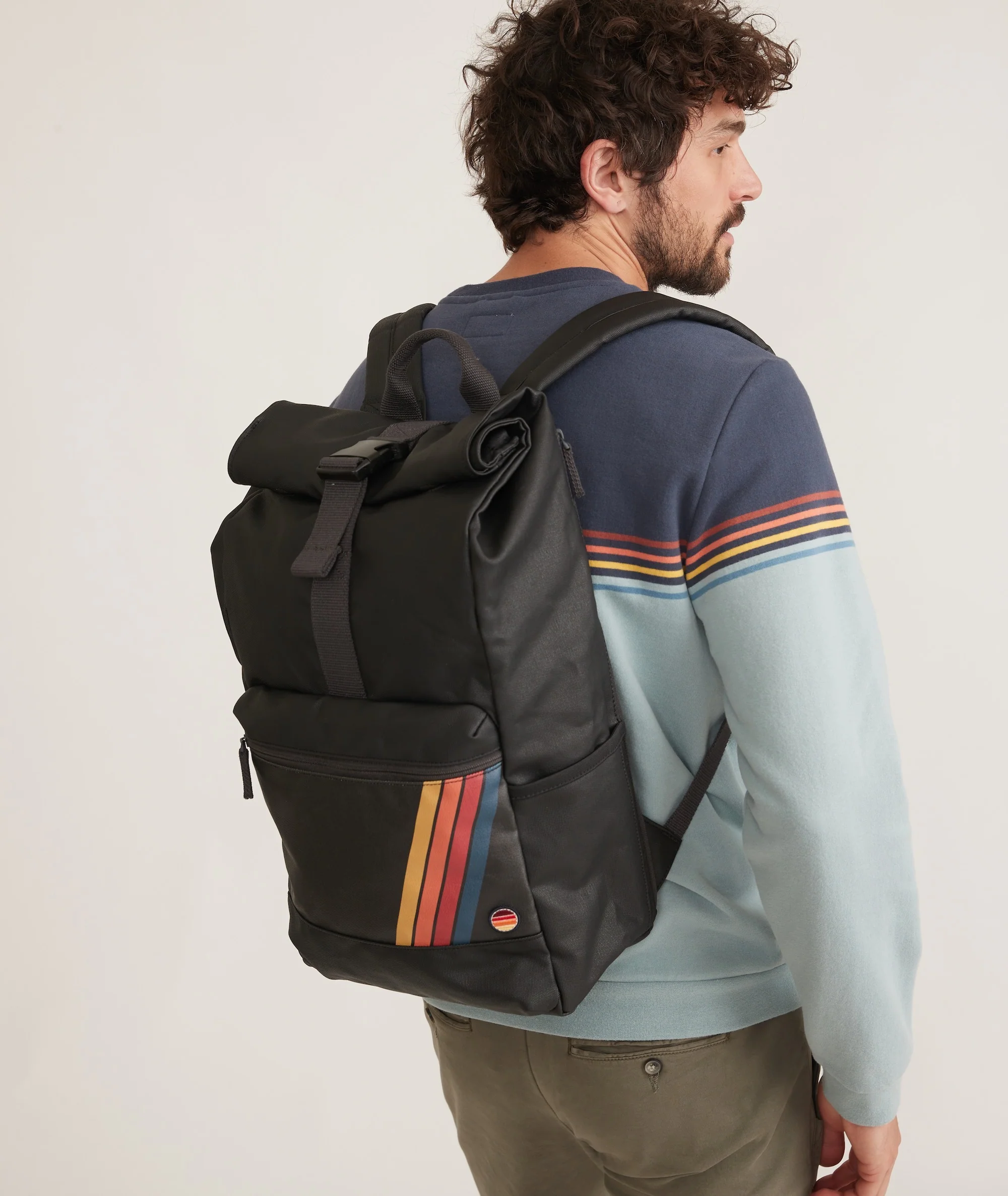 Roll Top Backpack in Phantom - Image 3