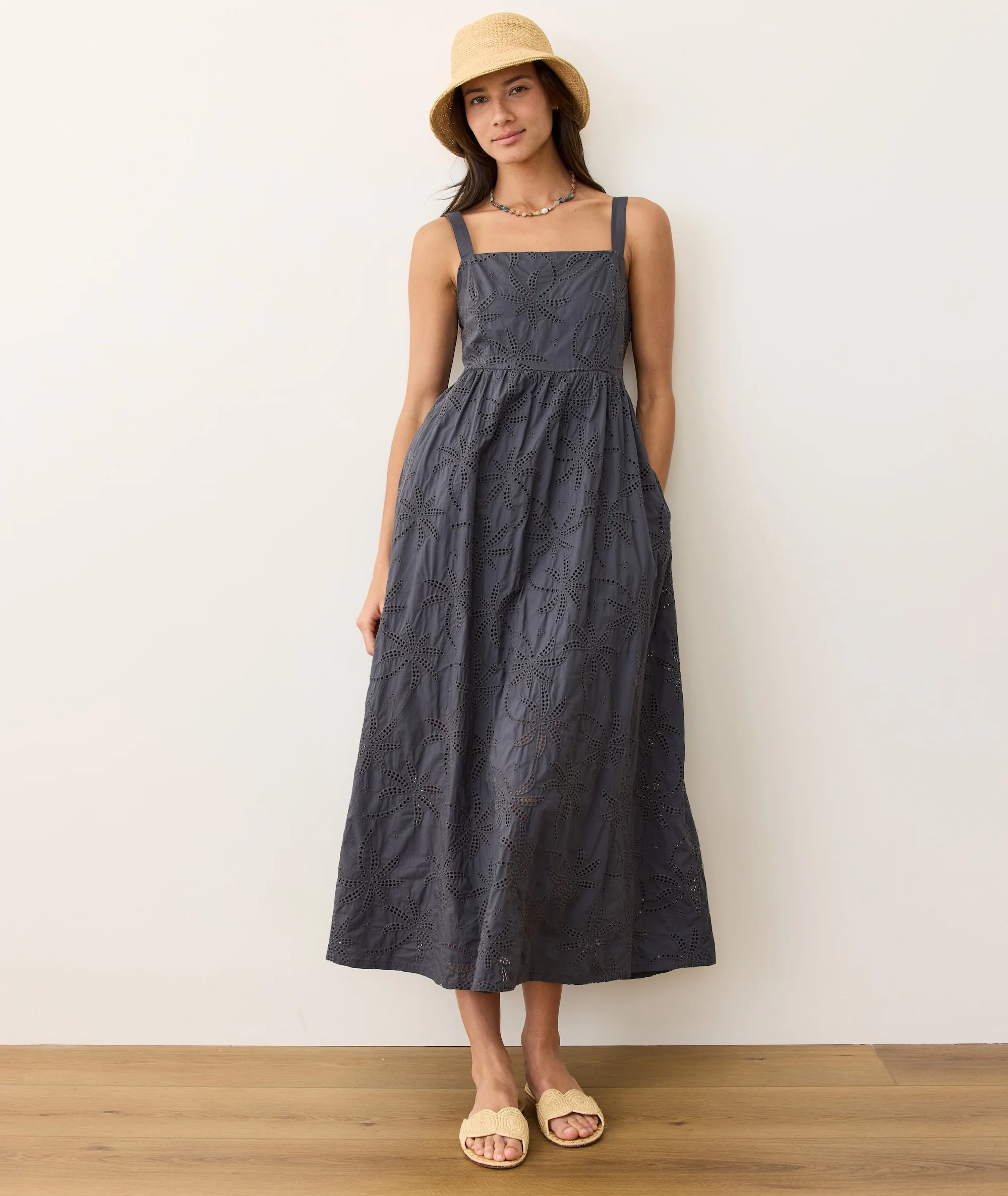 Rosette Eyelet Dress