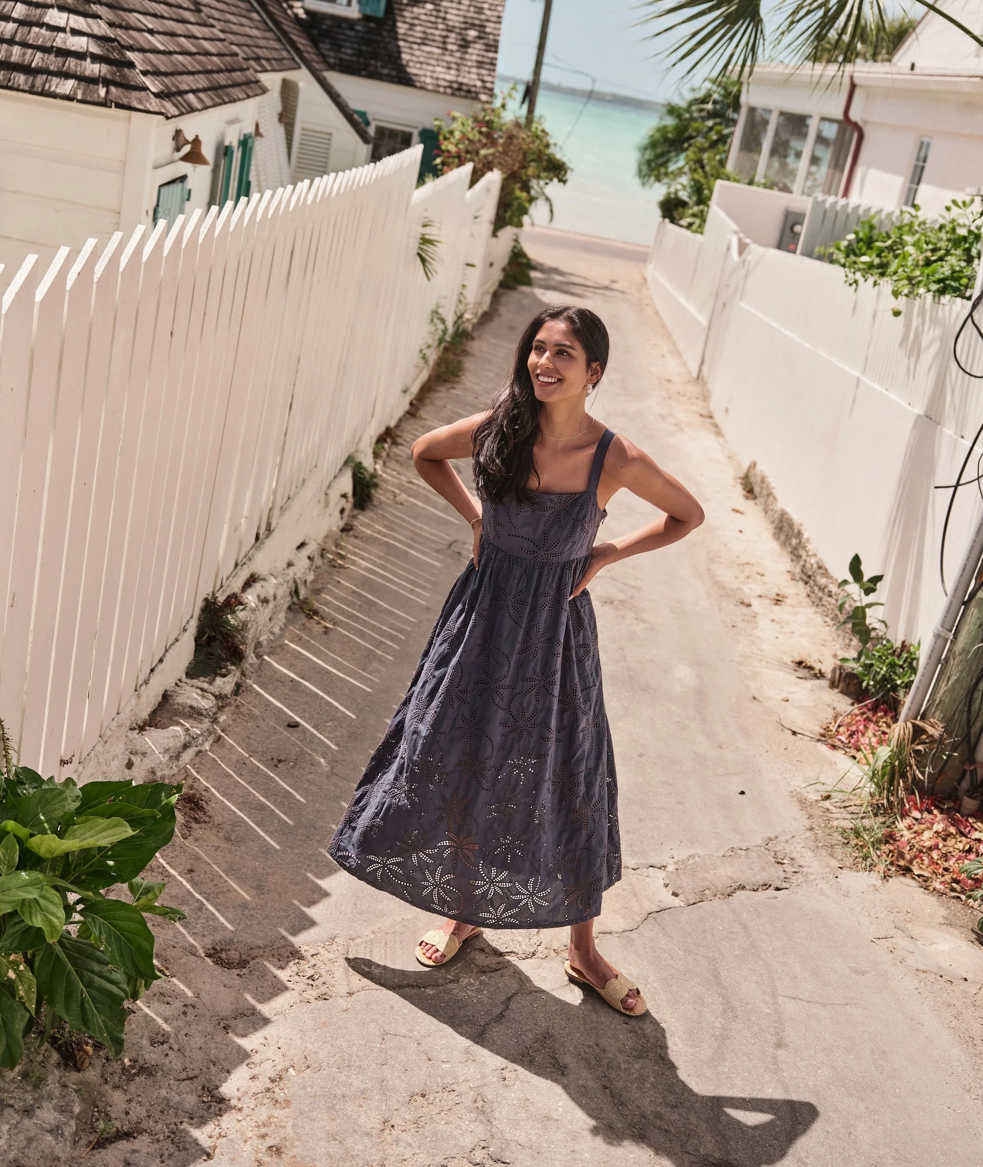 Rosette Eyelet Dress - Image 4
