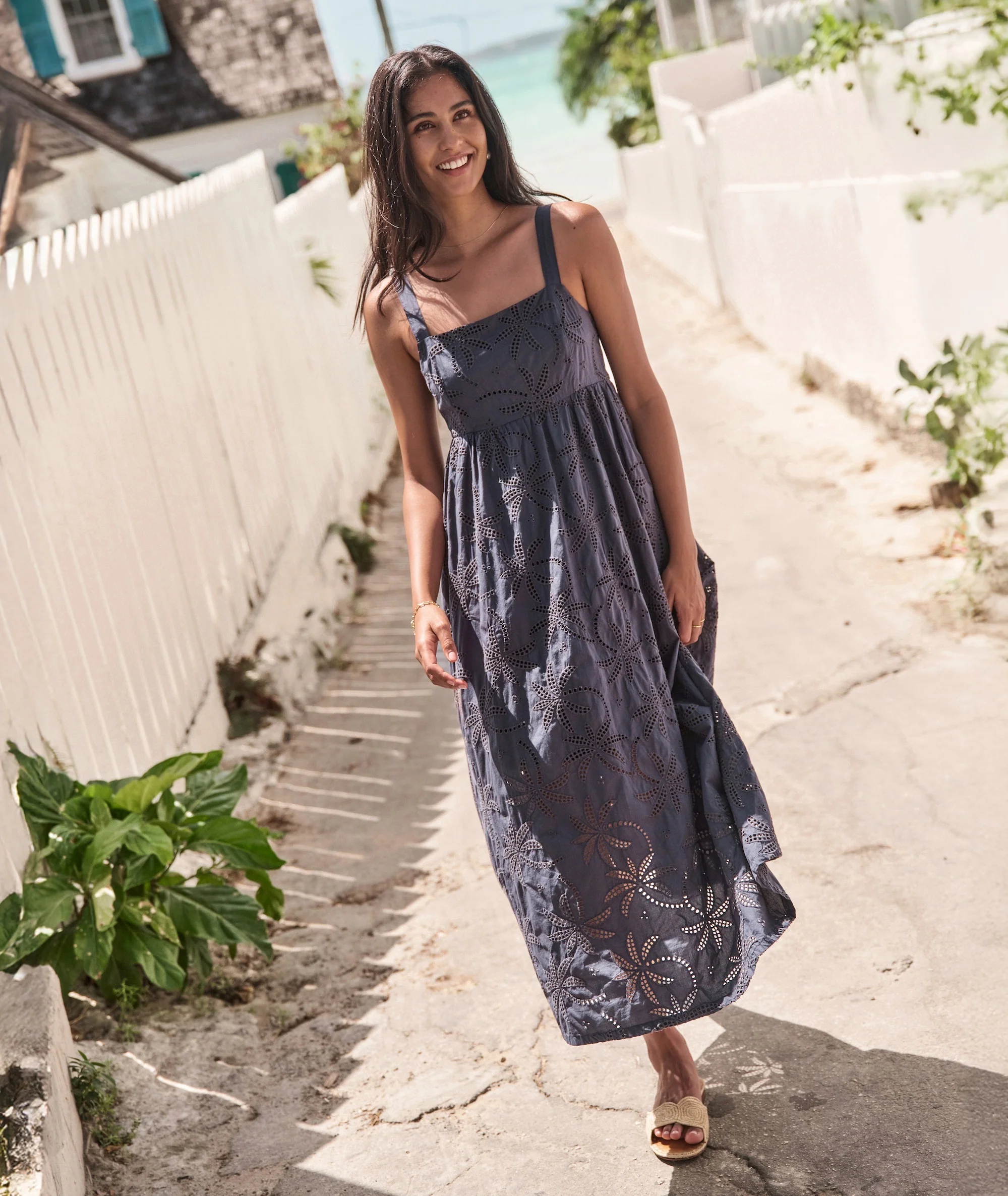 Rosette Eyelet Dress - Image 7