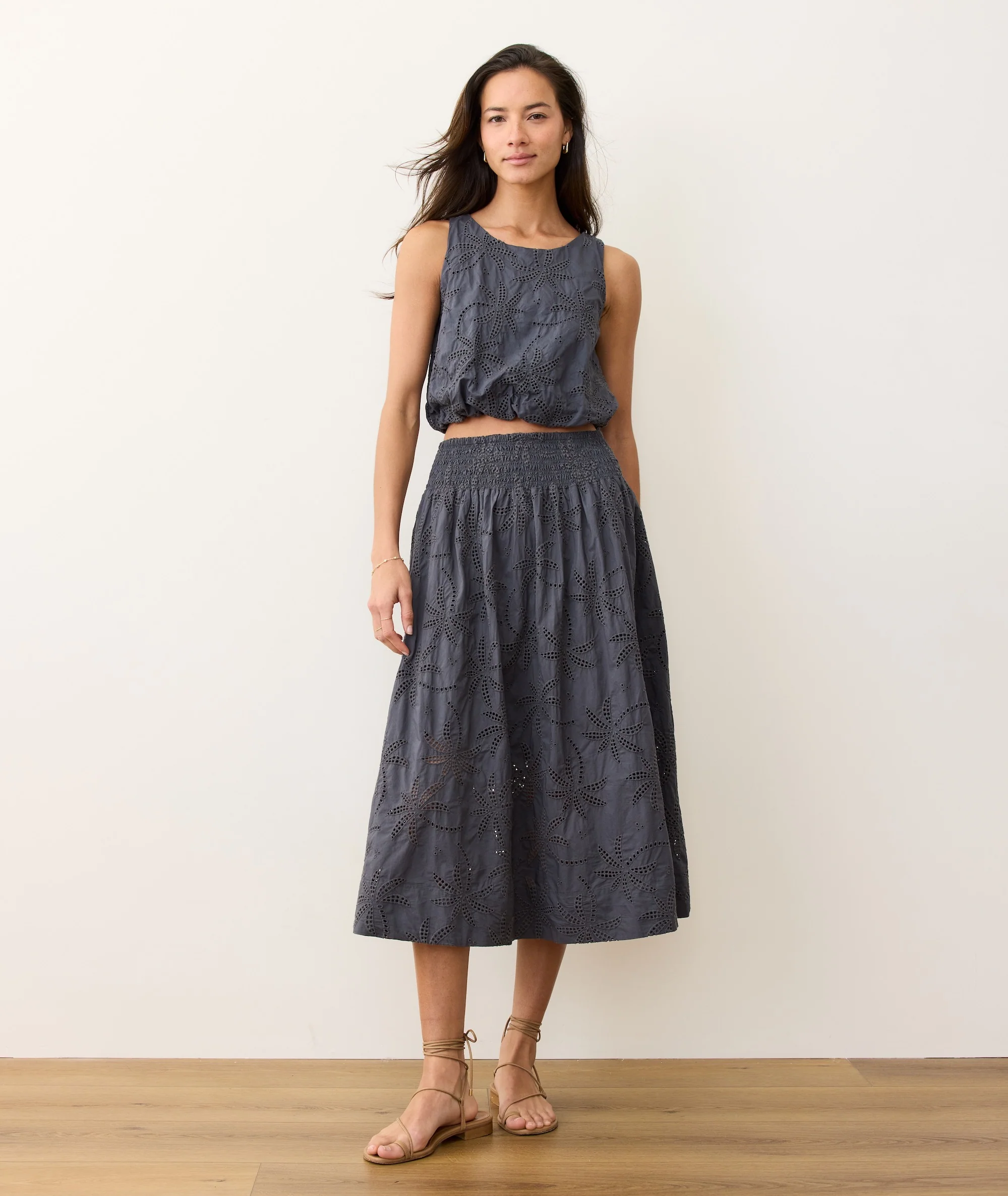 Sage Eyelet Bubble Tank - Image 4