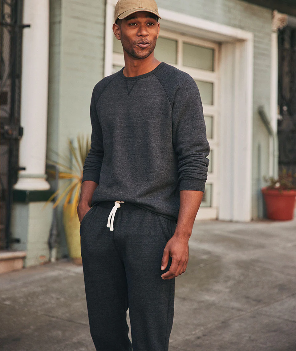 Men's Re-Spun Custom Dyed Sherpa Crew Pullover - Image 8