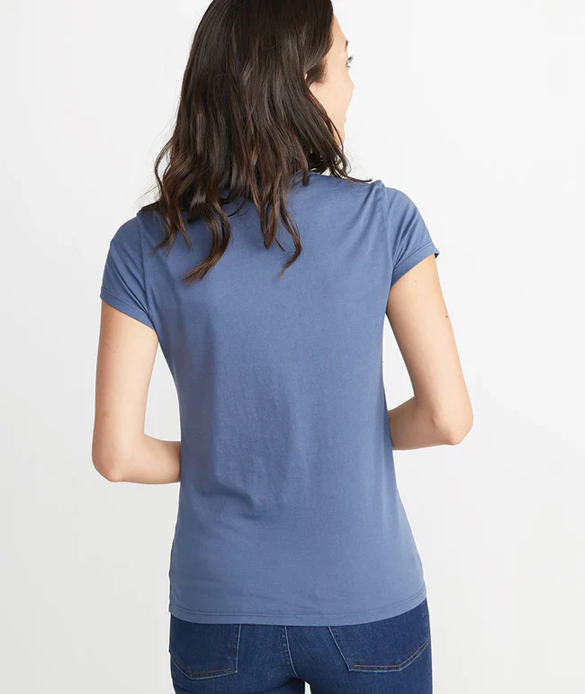 Women's Signature Crew in Faded Navy - Image 5