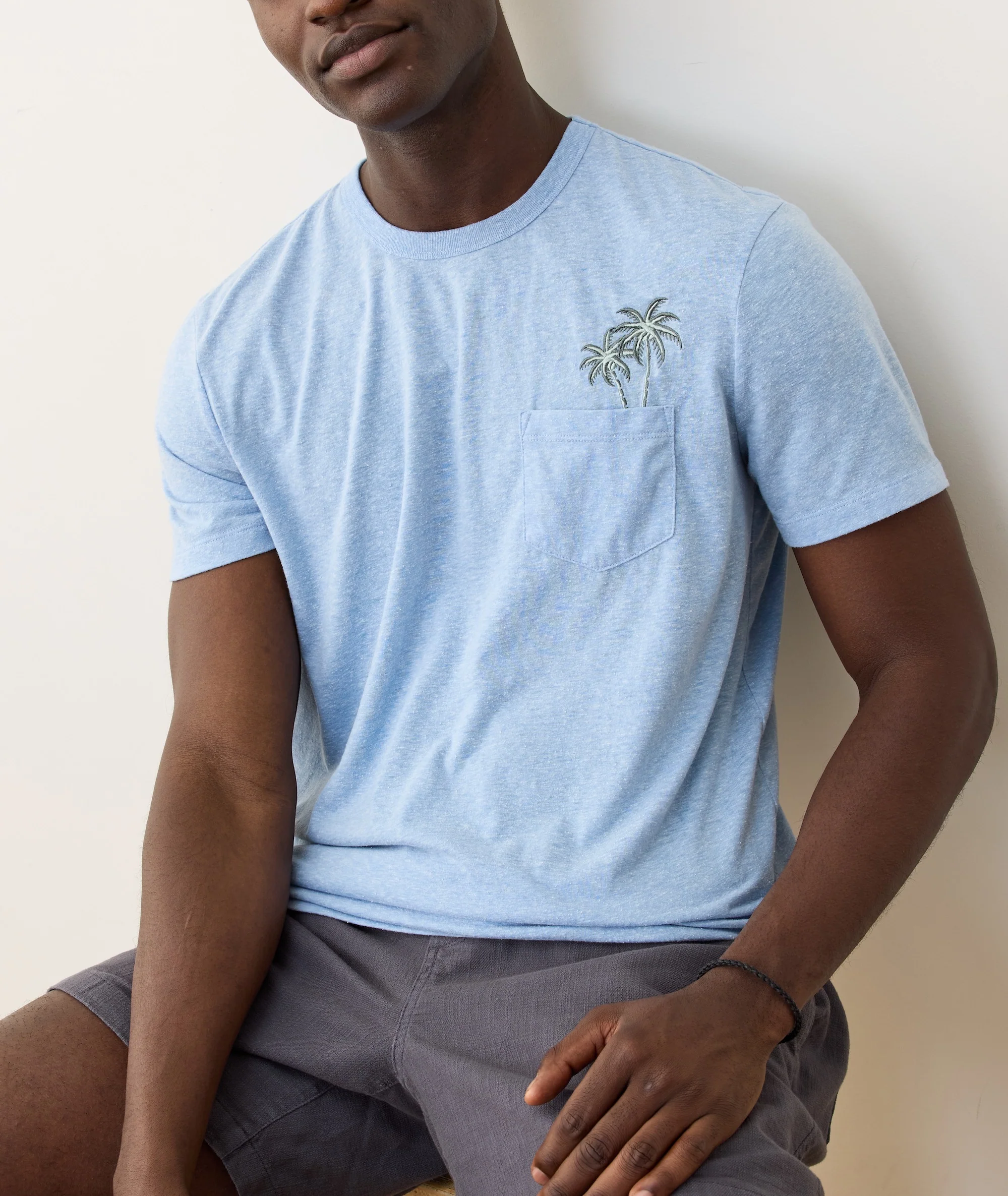 Signature Embroidered Pocket Tee - Image 2
