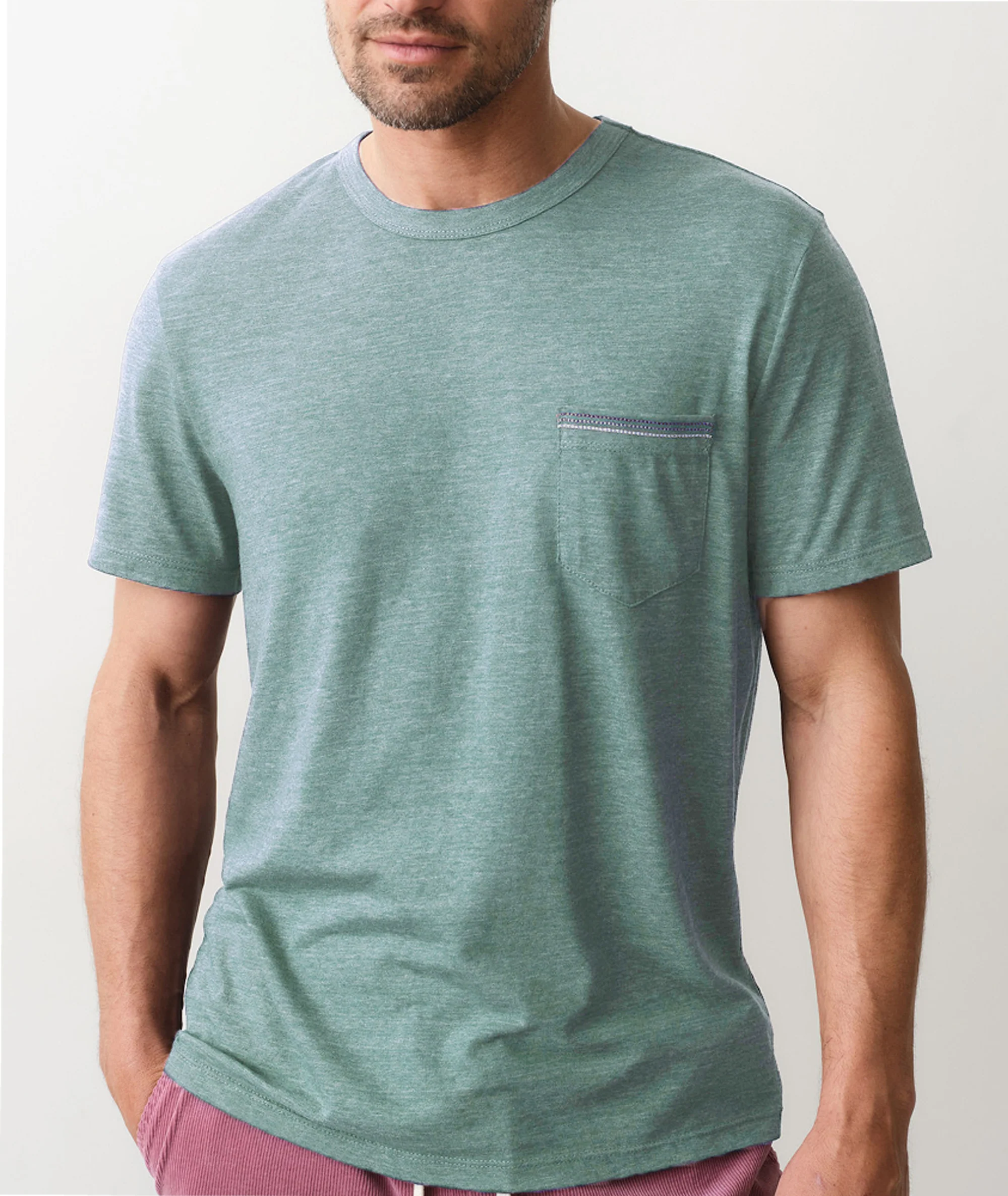 Signature Embroidered Pocket Tee - Image 3