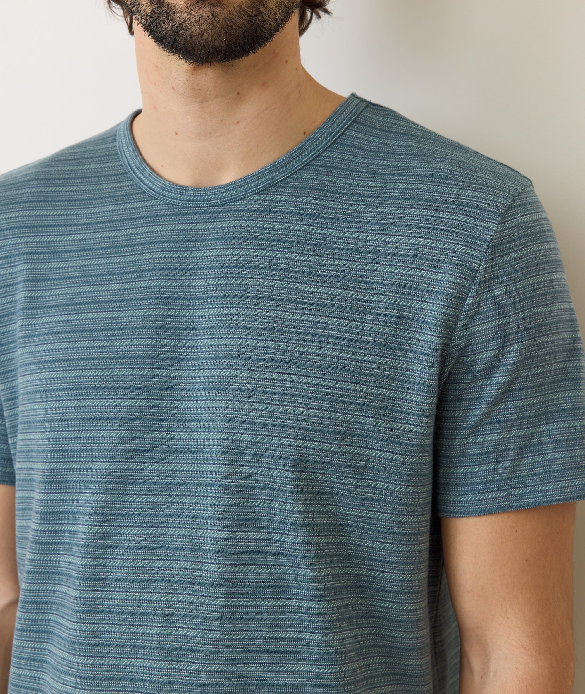 Signature Jacquard Crew Tee - Image 5