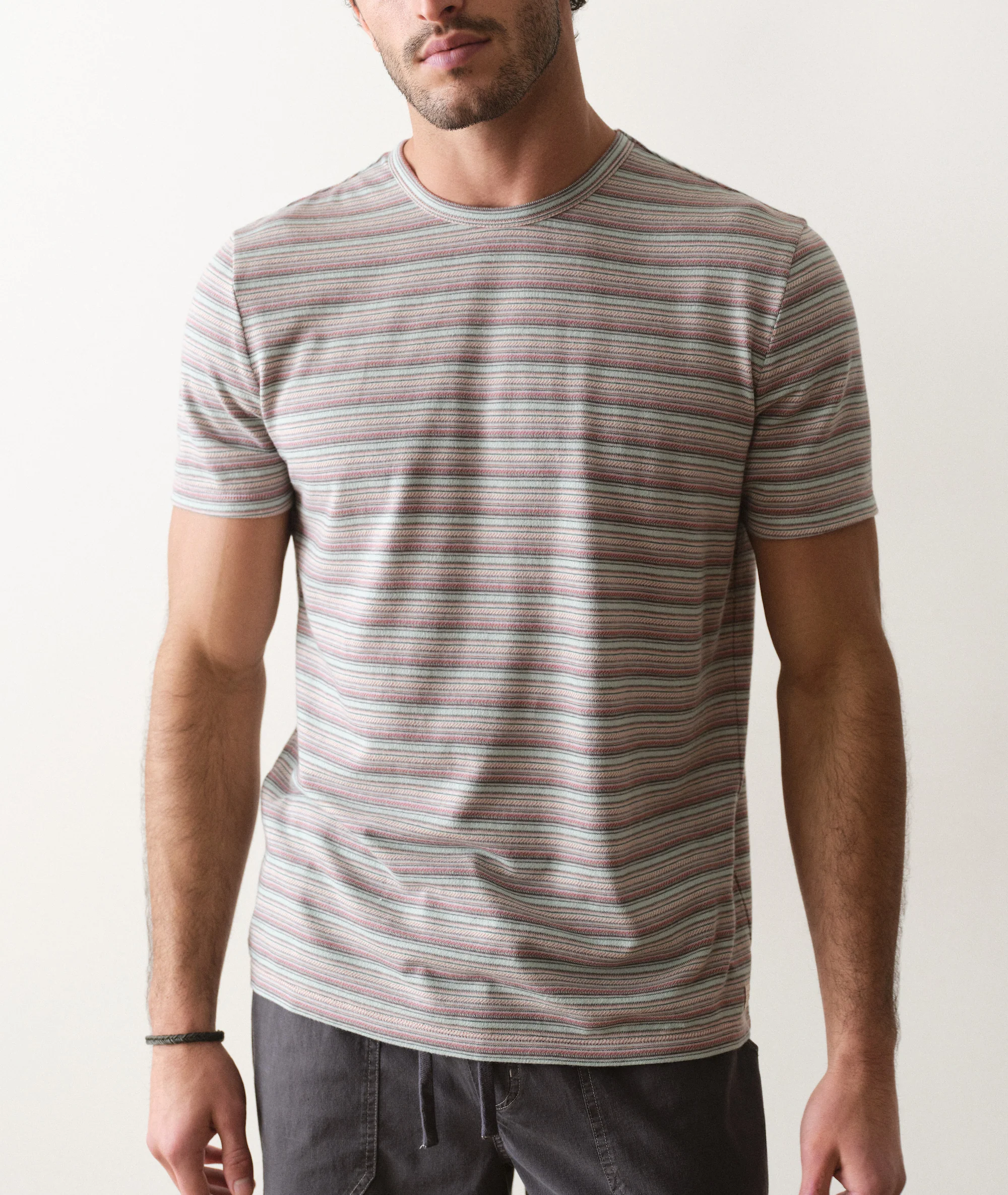 Signature Jacquard Crew Tee - Image 2