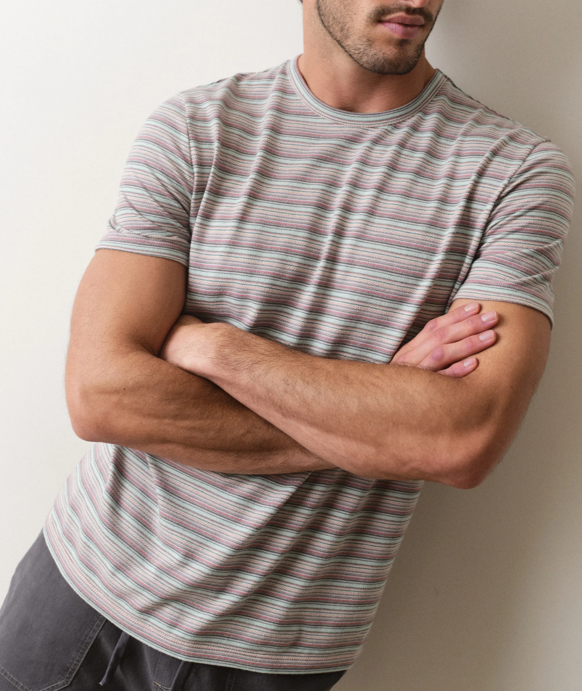 Signature Jacquard Crew Tee - Image 3