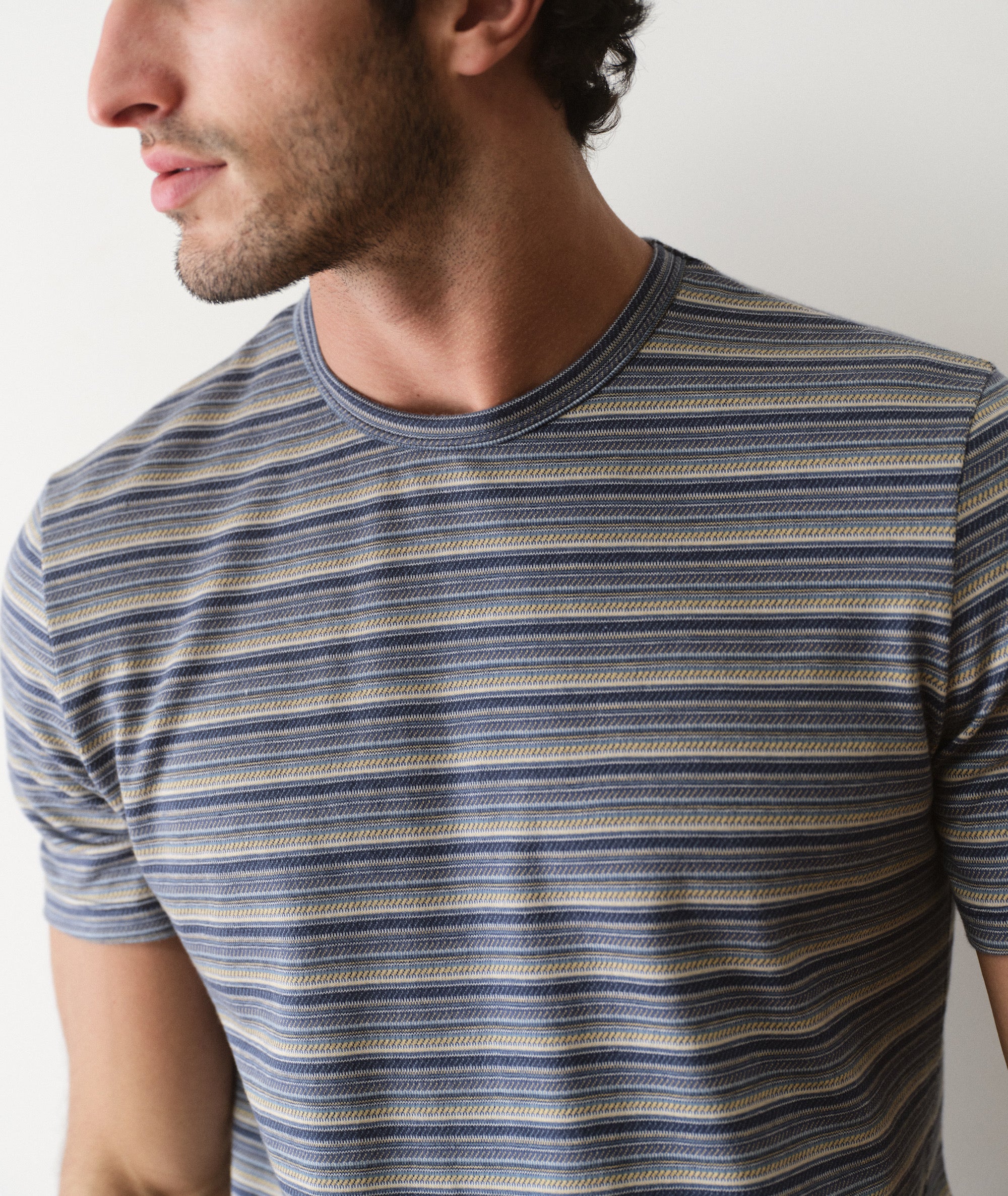 Signature Jacquard Crew Tee - Image 4