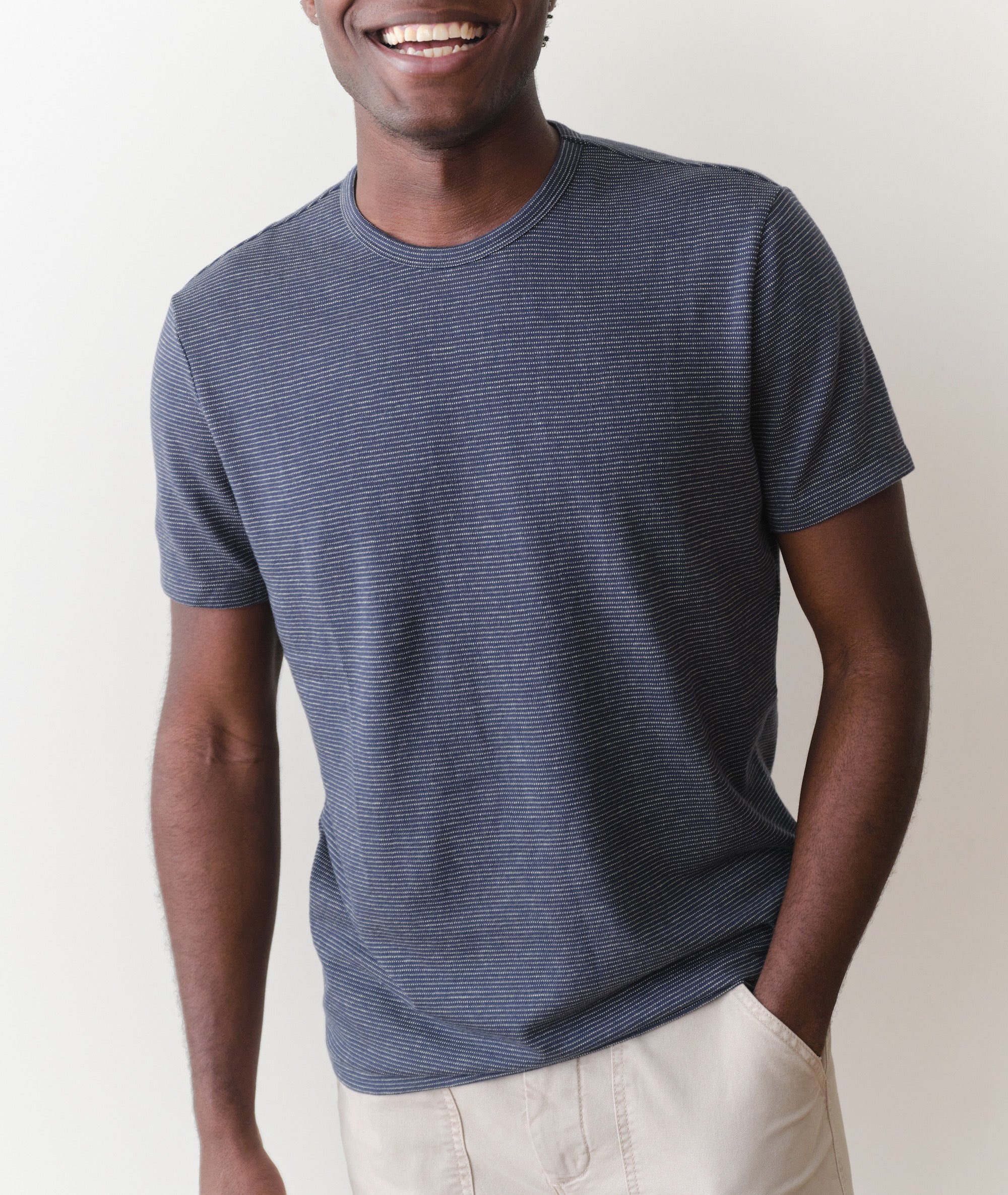 Signature Jacquard Crew Tee - Image 3