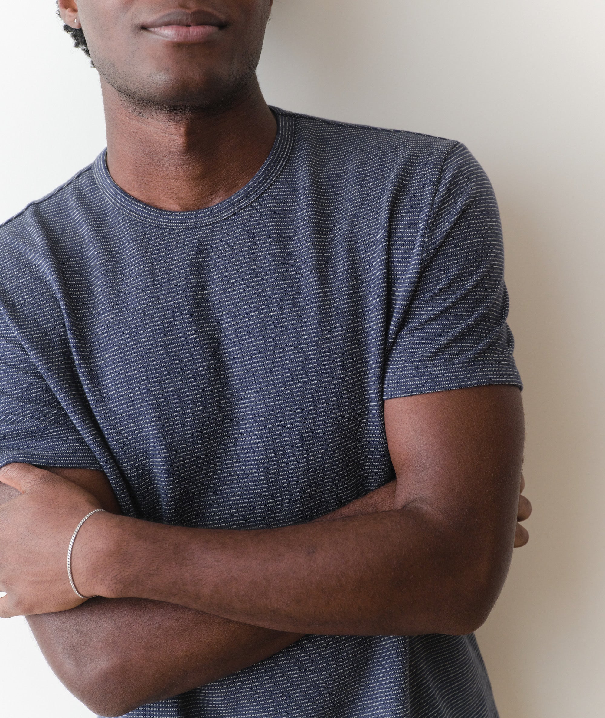 Signature Jacquard Crew Tee - Image 4