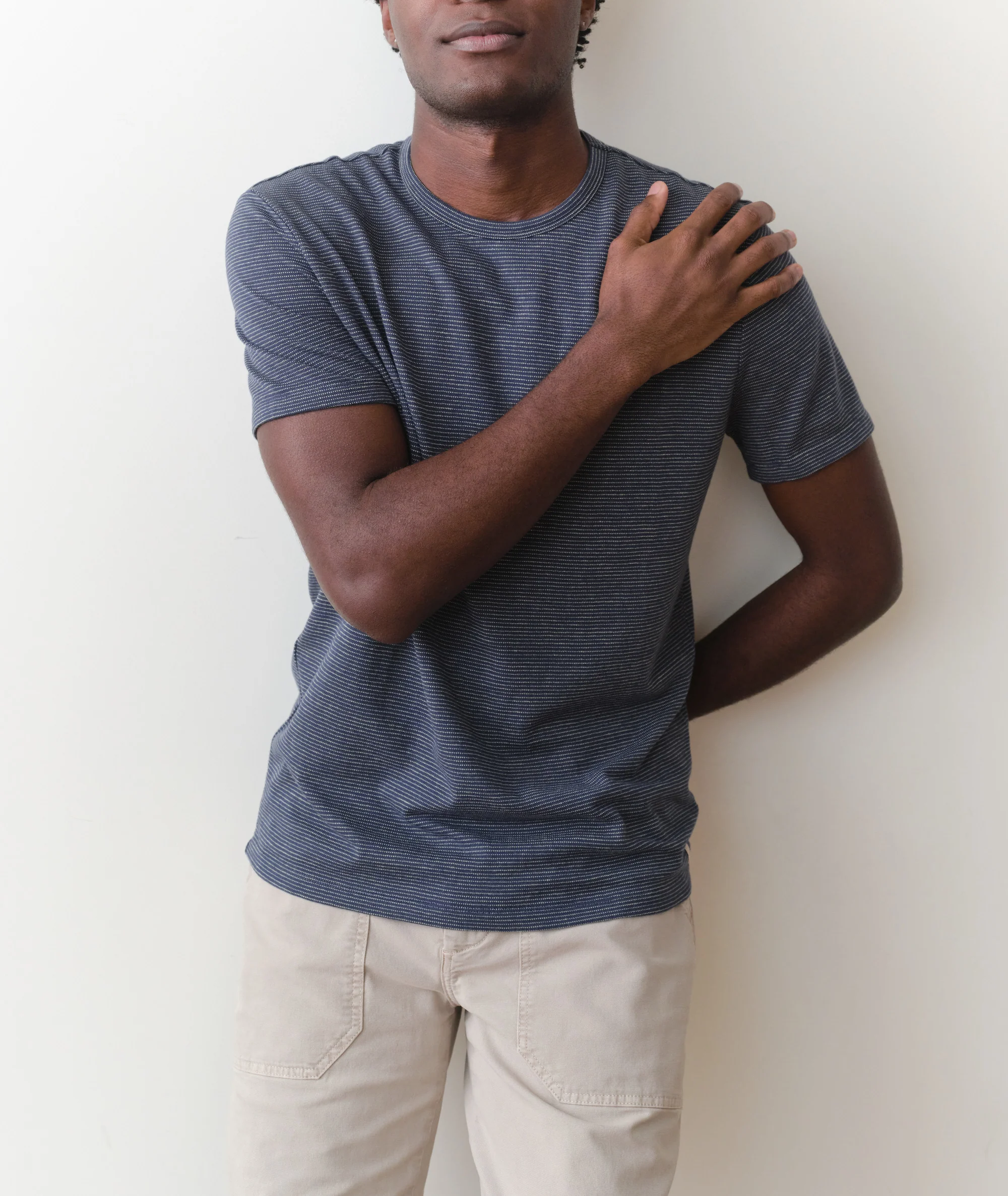 Signature Jacquard Crew Tee - Image 5