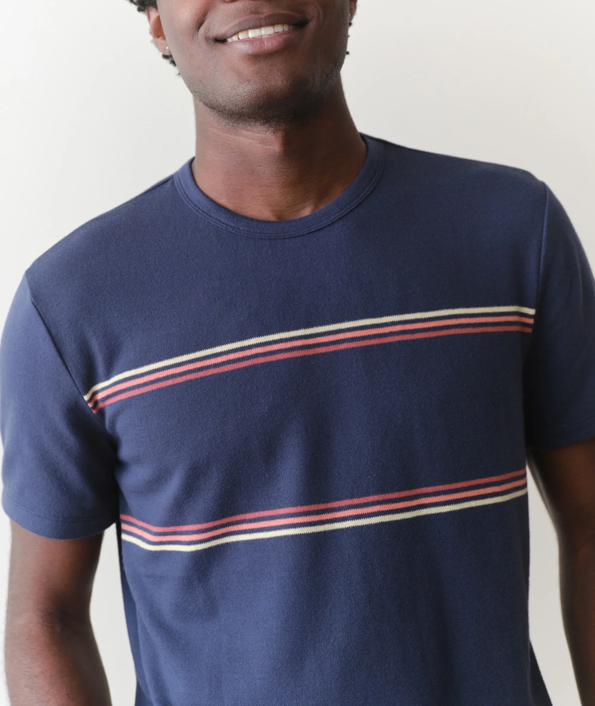 Signature Jacquard Crew Tee - Image 4