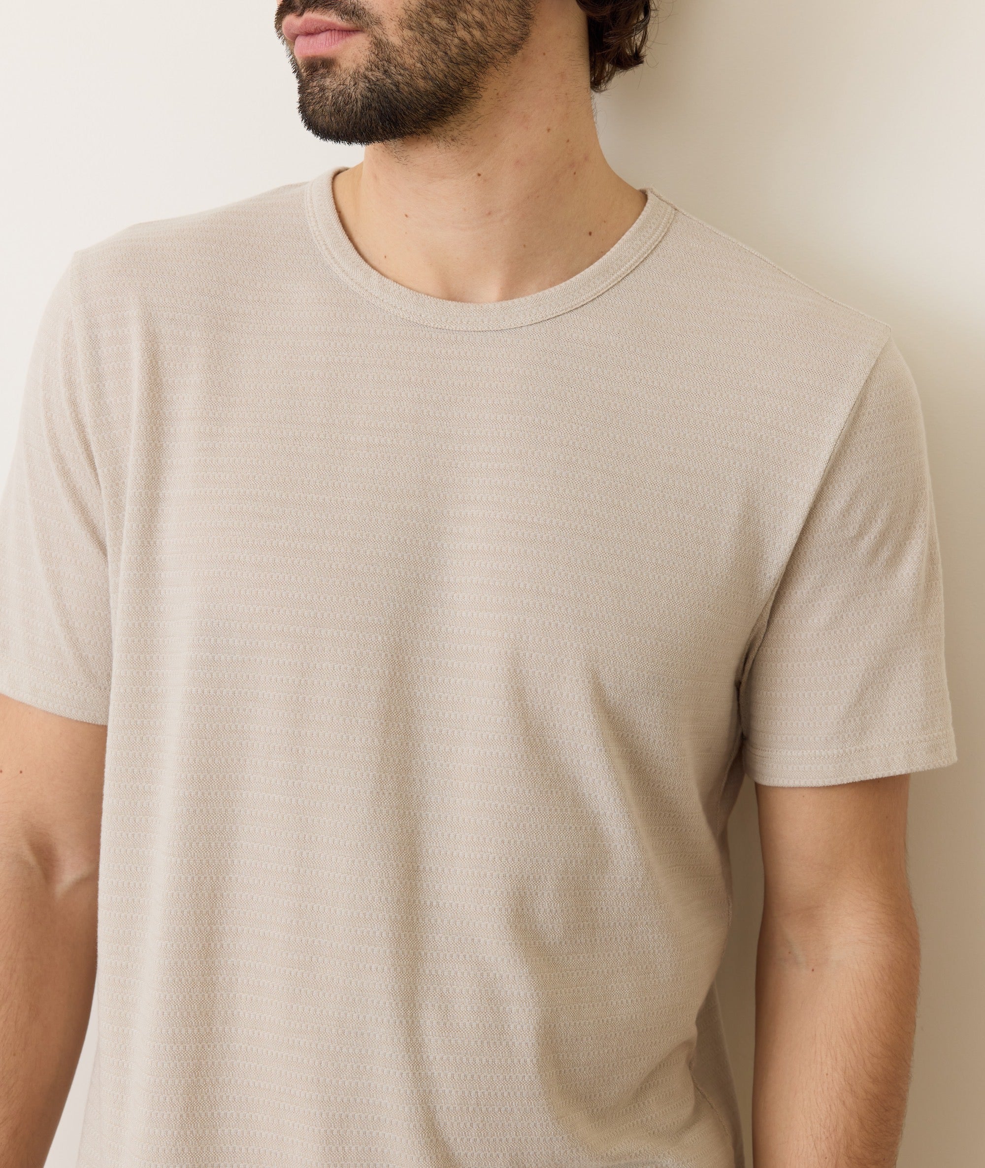Signature Jacquard Crew Tee - Image 4