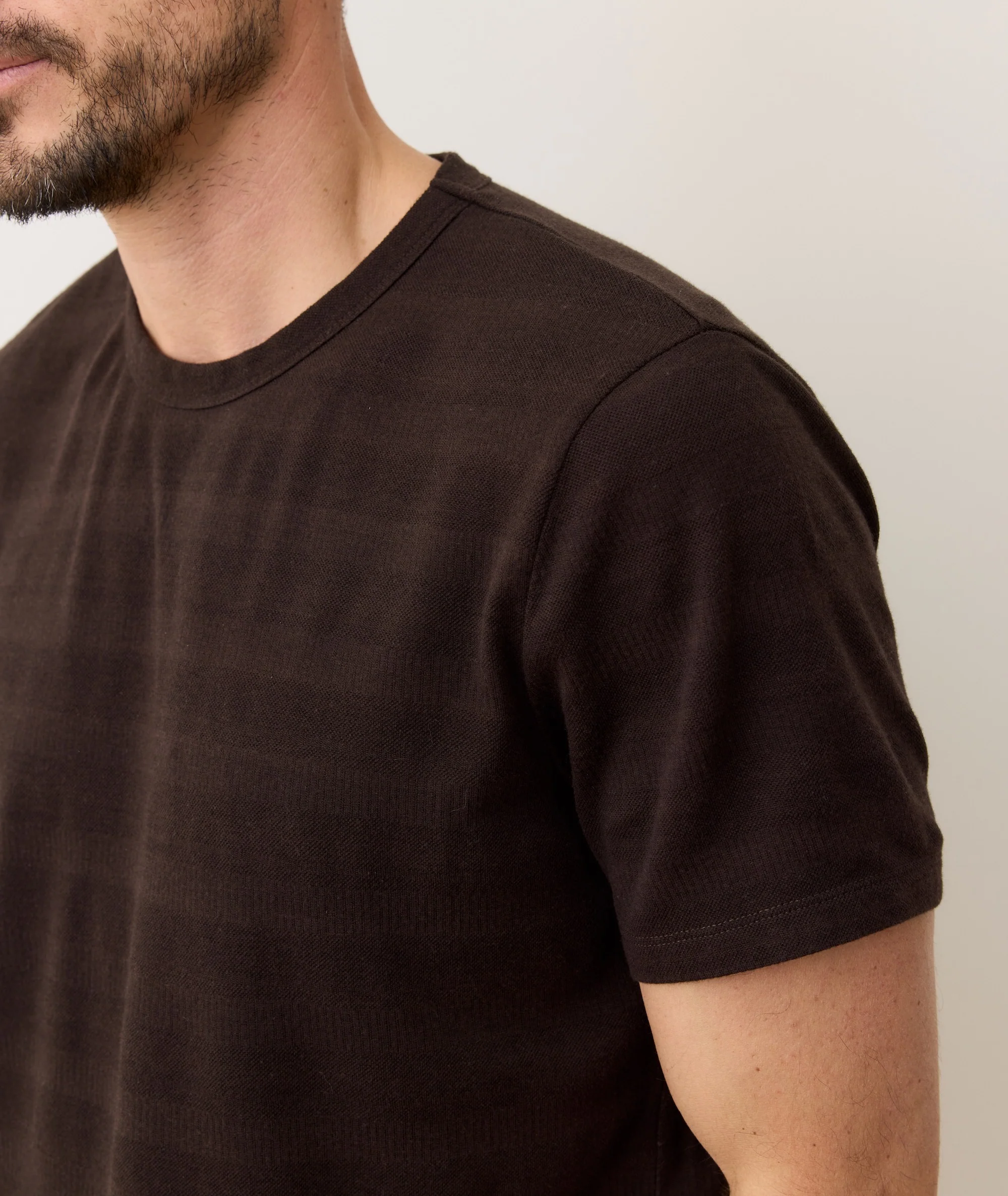 Signature Jacquard Crew Tee - Image 5