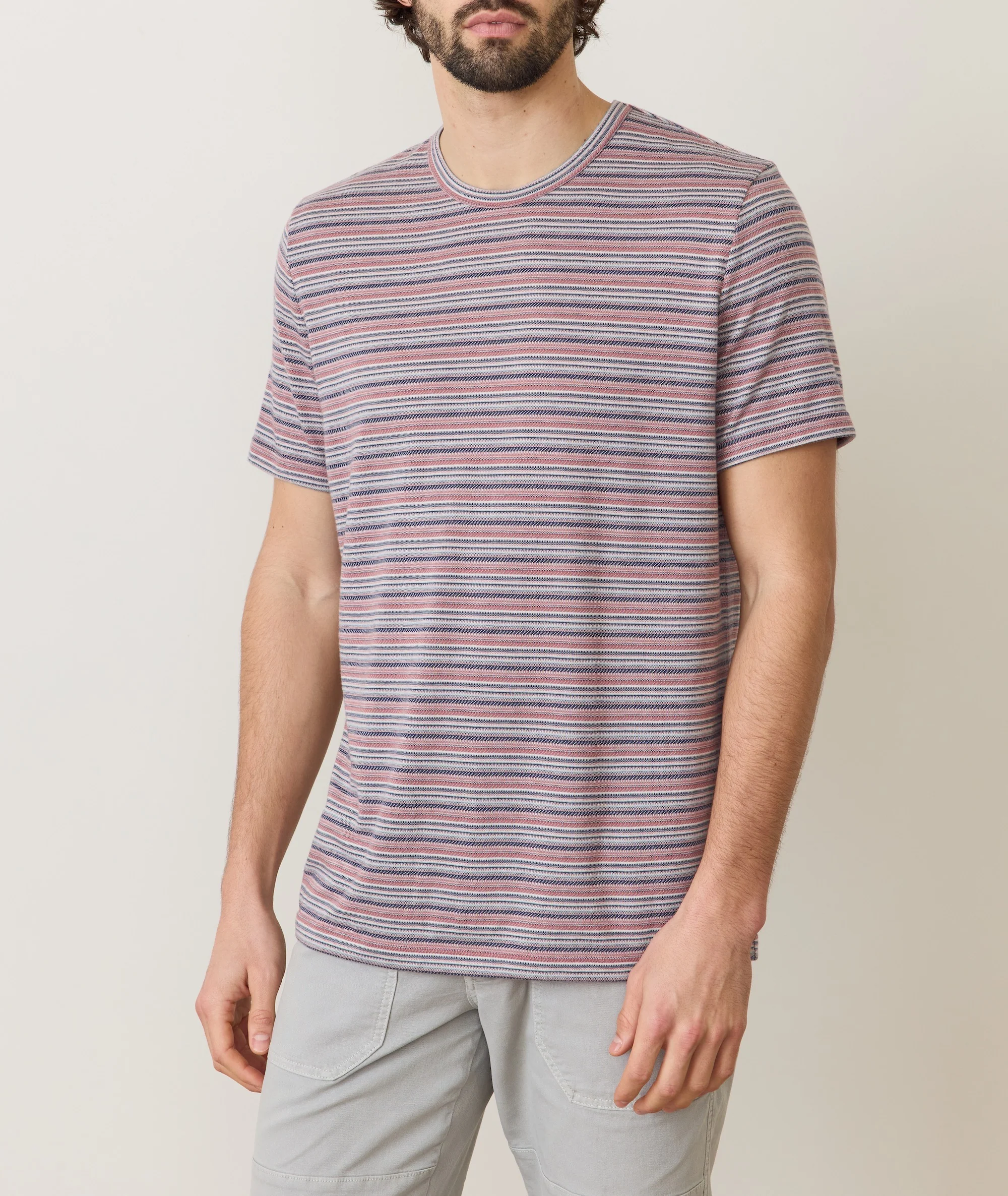 Signature Jacquard Crew Tee - Image 5