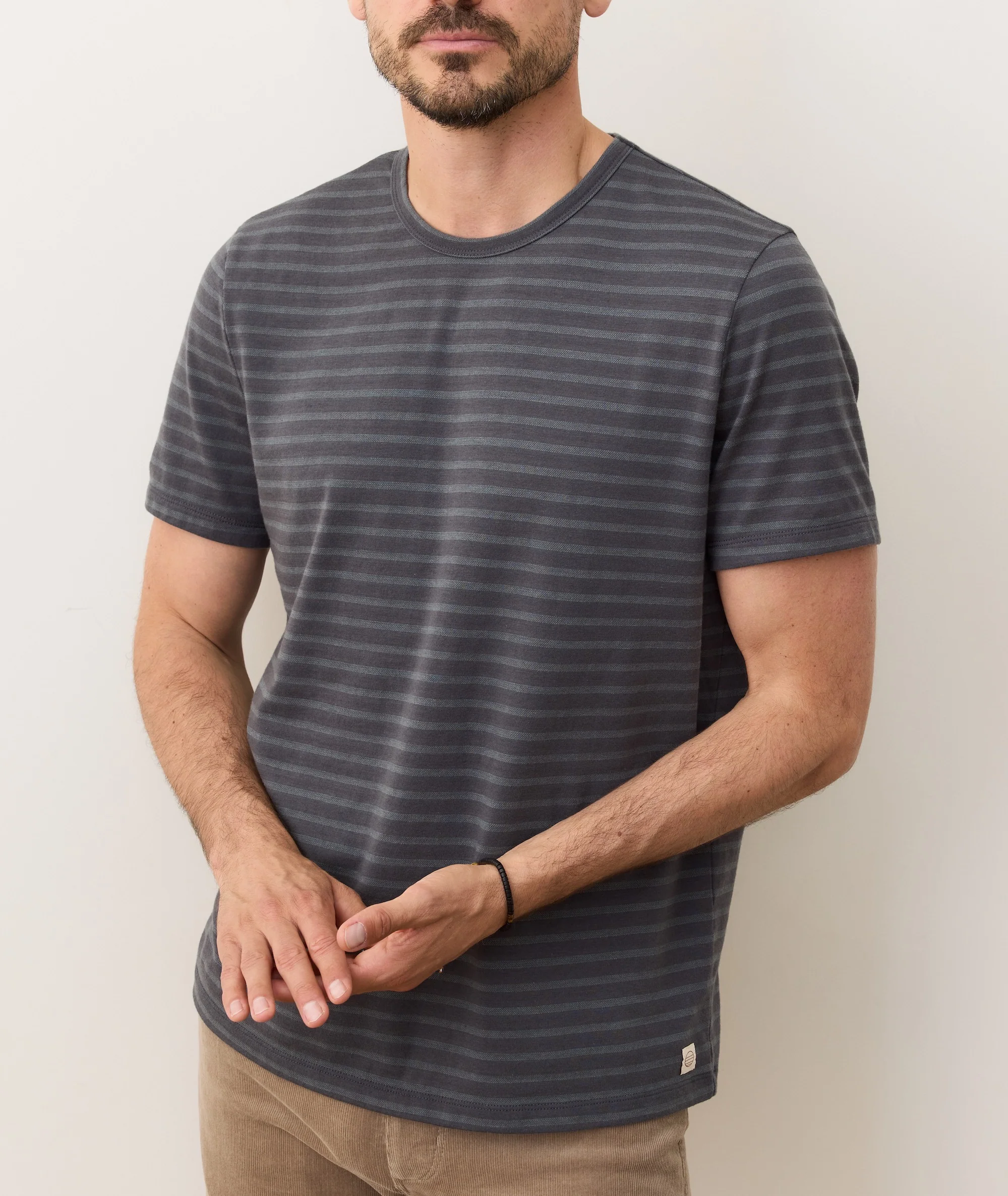 Signature Jacquard Crew Tee - Image 5