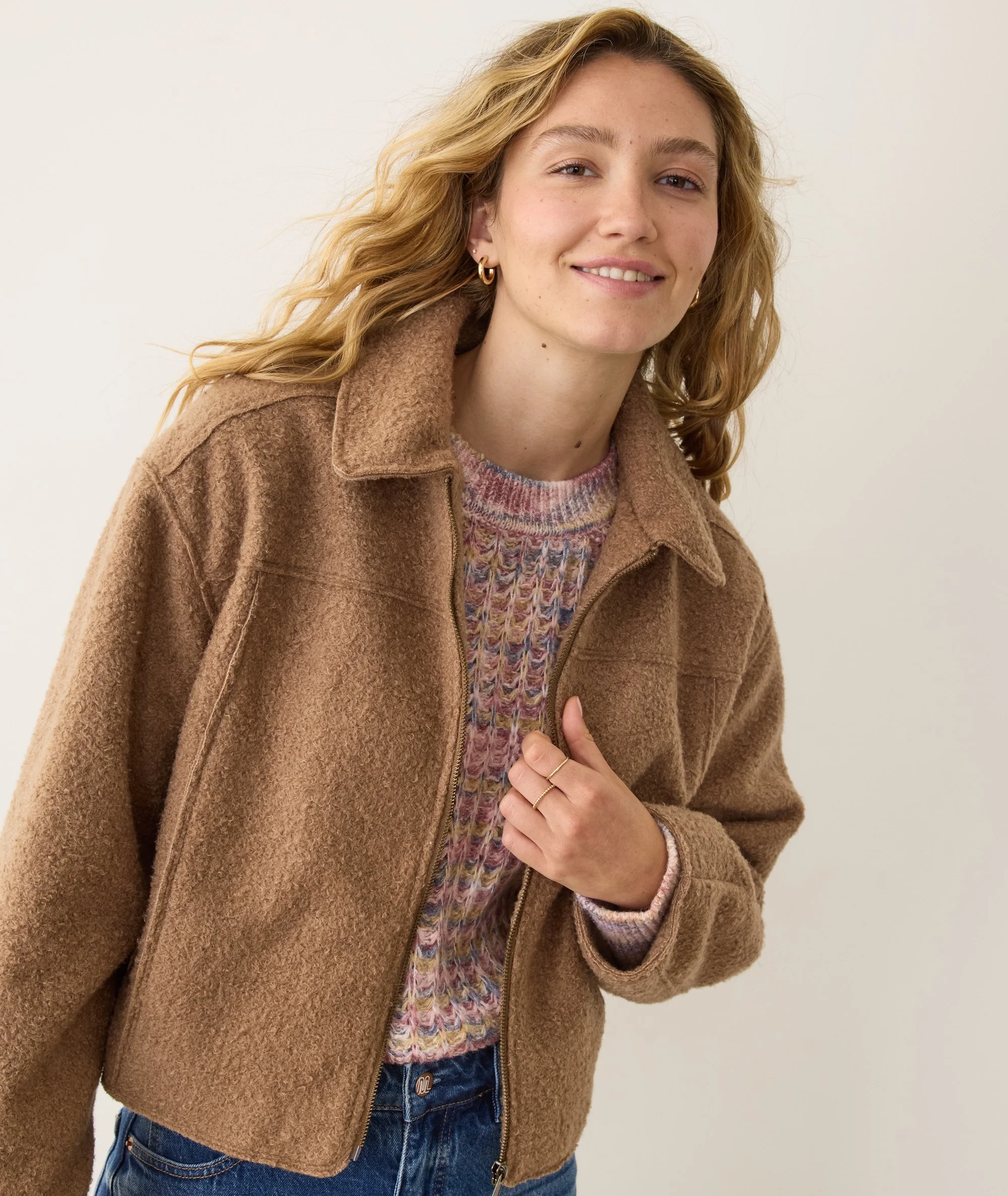 Sloane Boucle Crop Jacket - Image 2