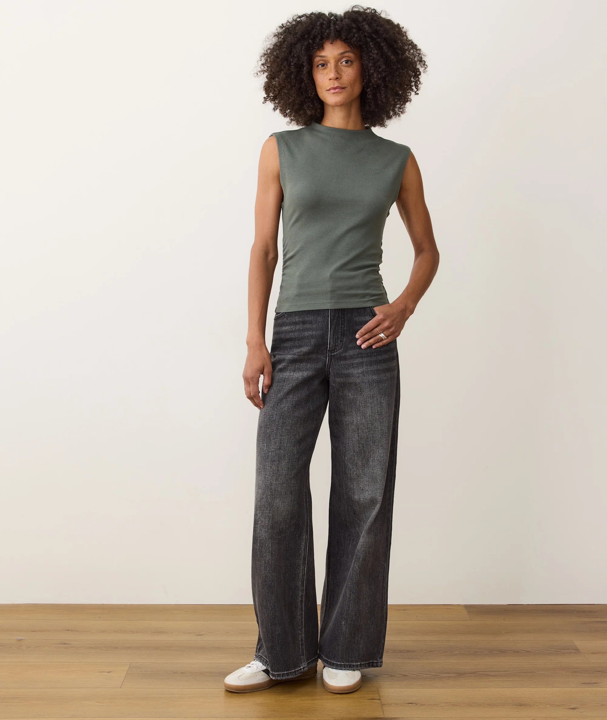 Lexi Rib Sun-In Mockneck Top - Image 4