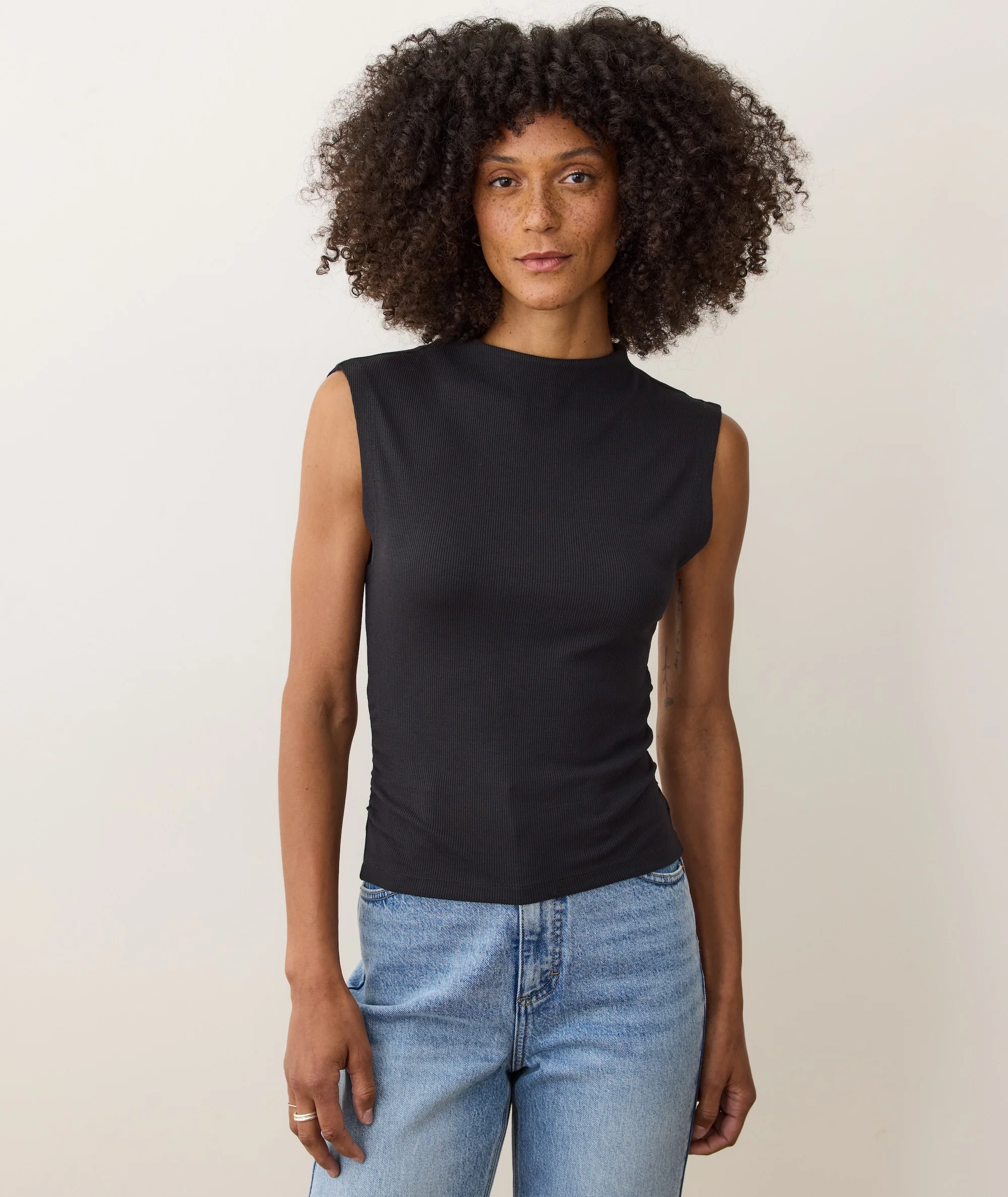 Lexi Rib Sun-In Mockneck Top - Image 2