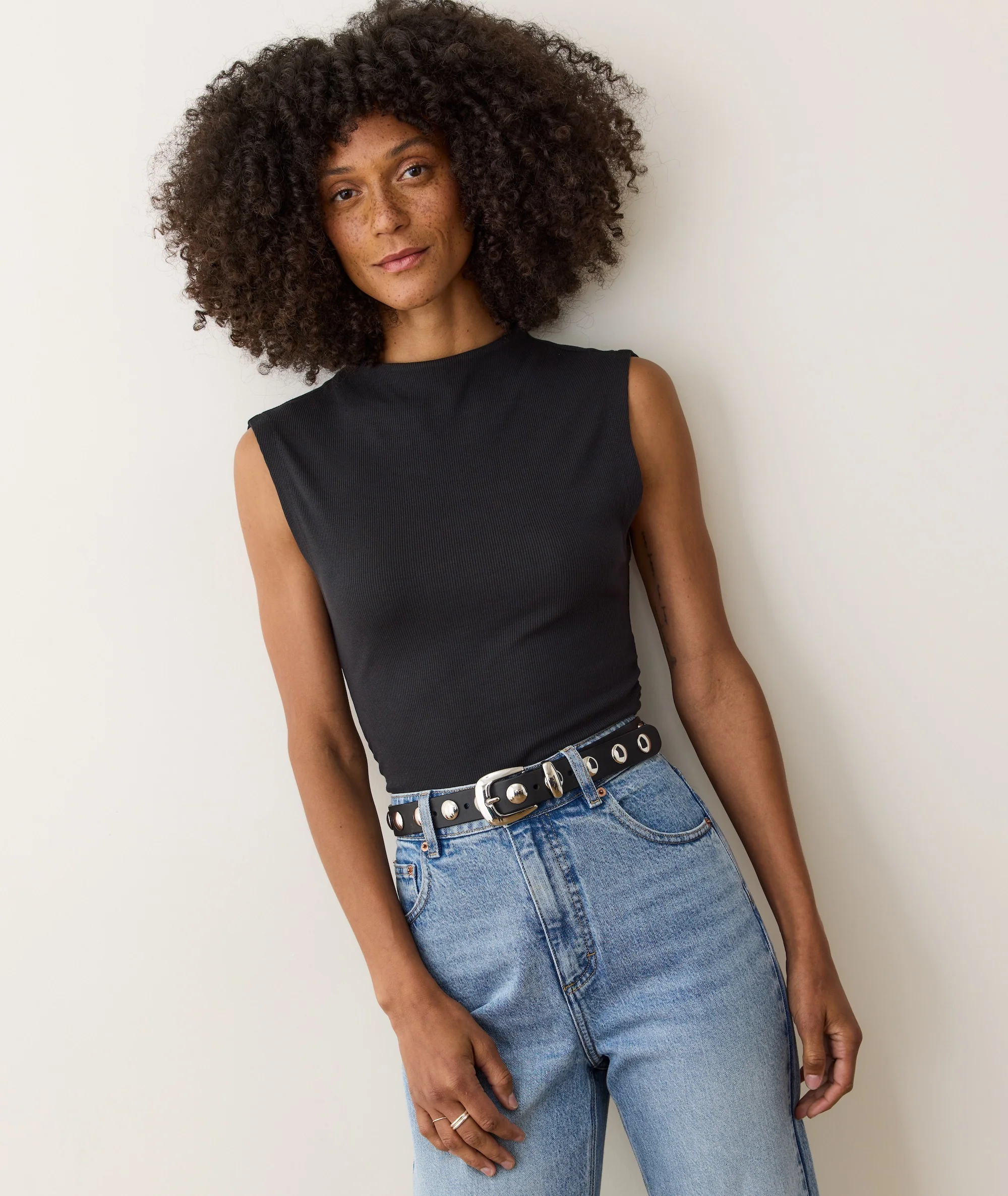 Lexi Rib Sun-In Mockneck Top - Image 3