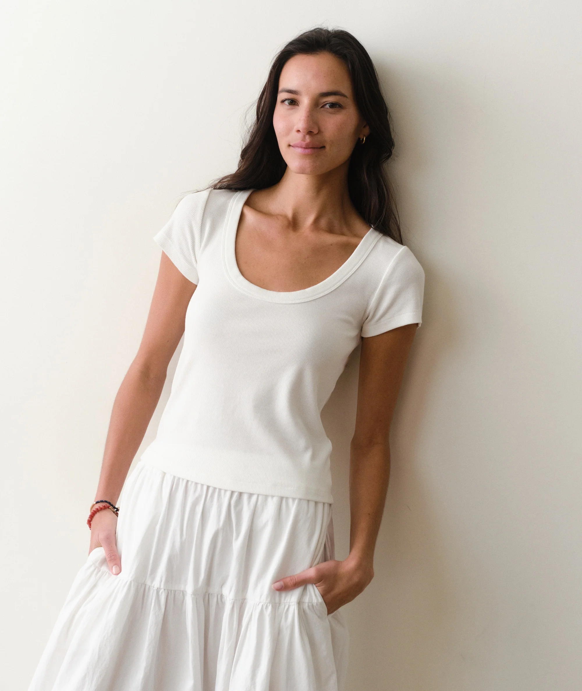 Lexi Rib Sun-In Scoop Tee - Image 2