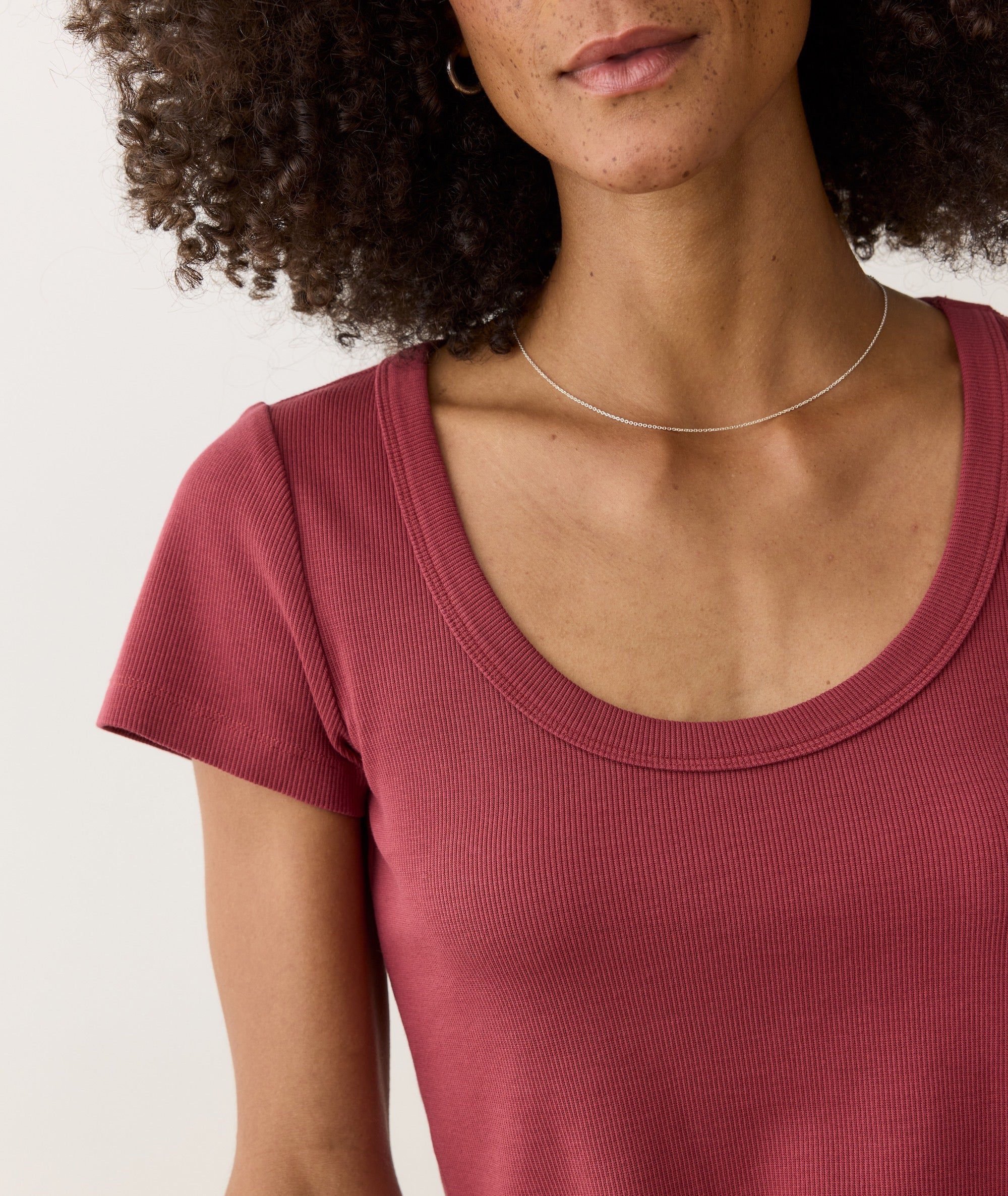 Lexi Rib Sun-In Scoop Tee - Image 5