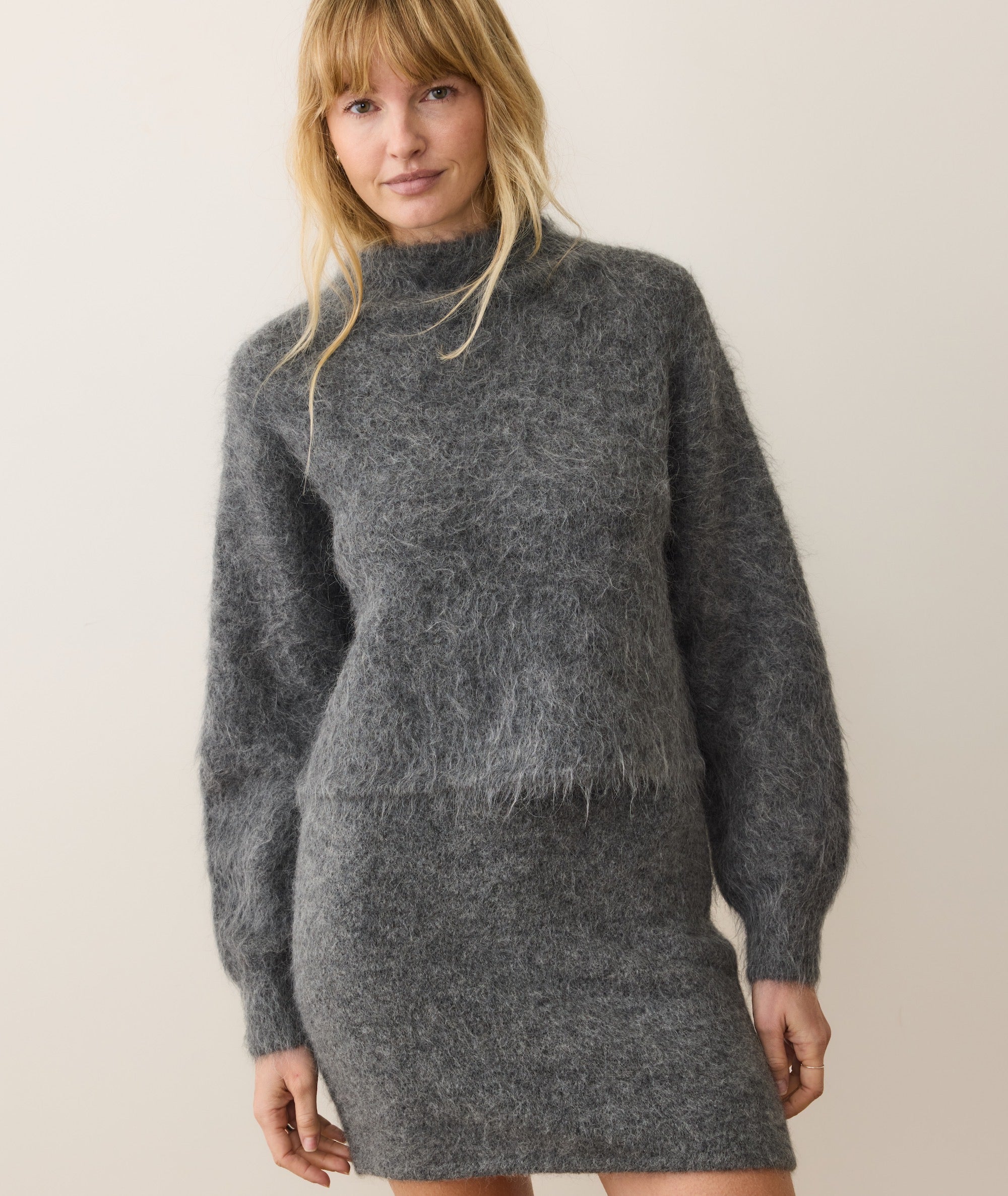 Suri Alpaca Mock Neck Sweater - Image 3