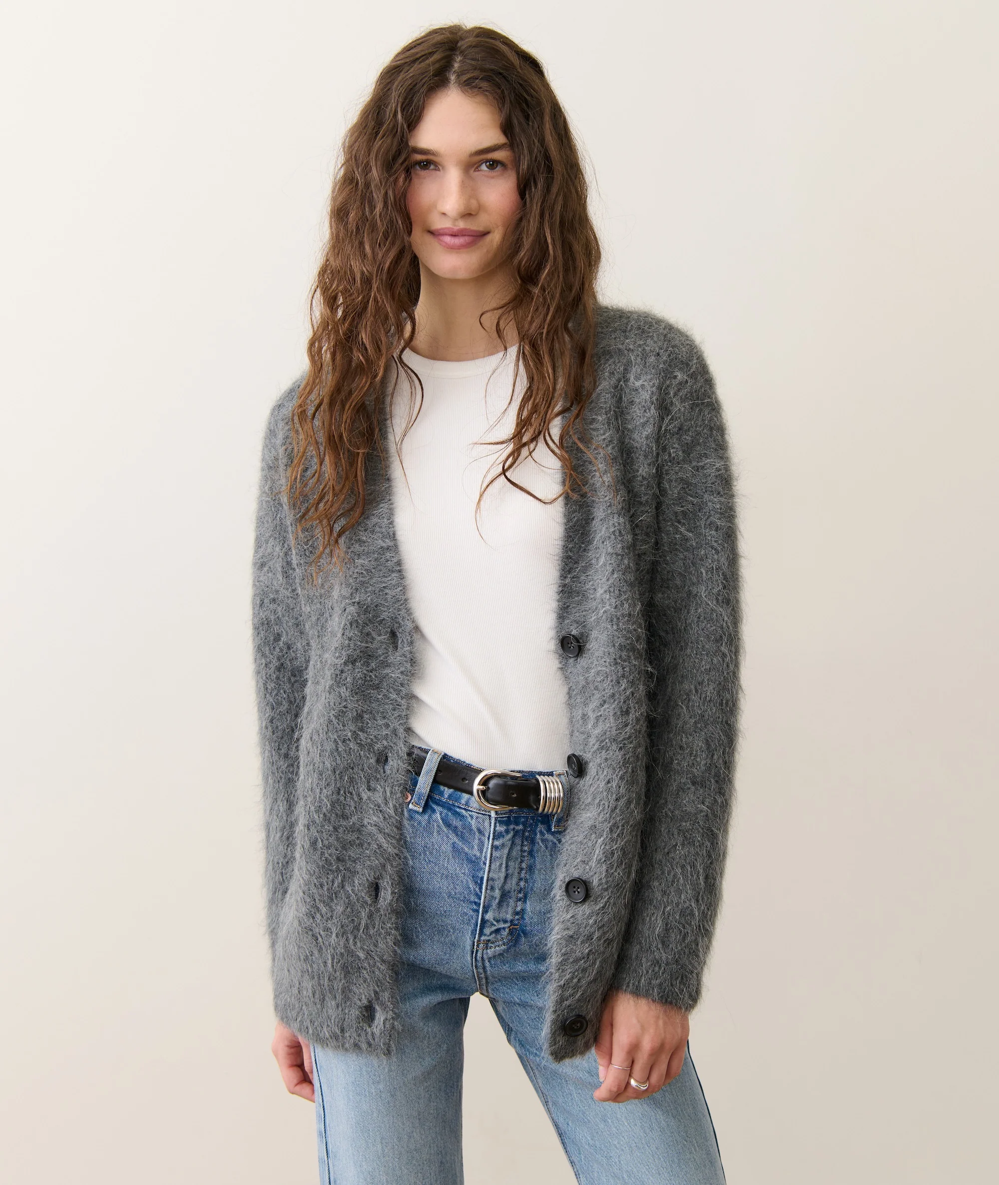 Suri Alpaca Oversized Cardigan - Image 3