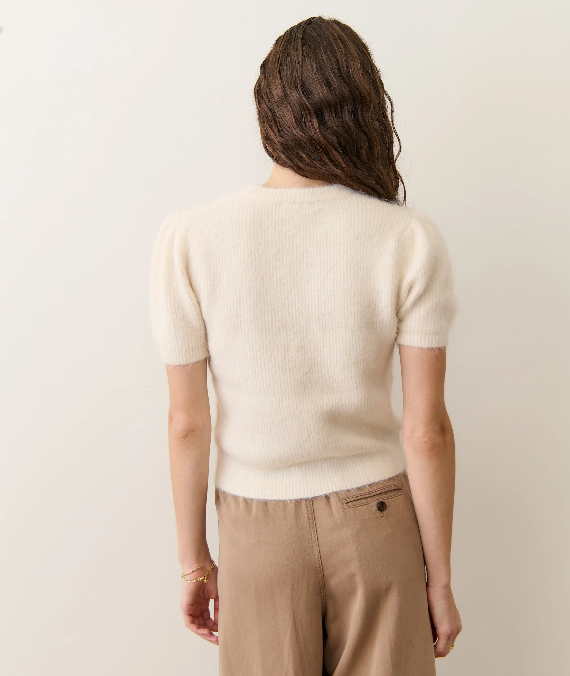 Suri Alpaca Puff Sleeve Sweater - Image 6