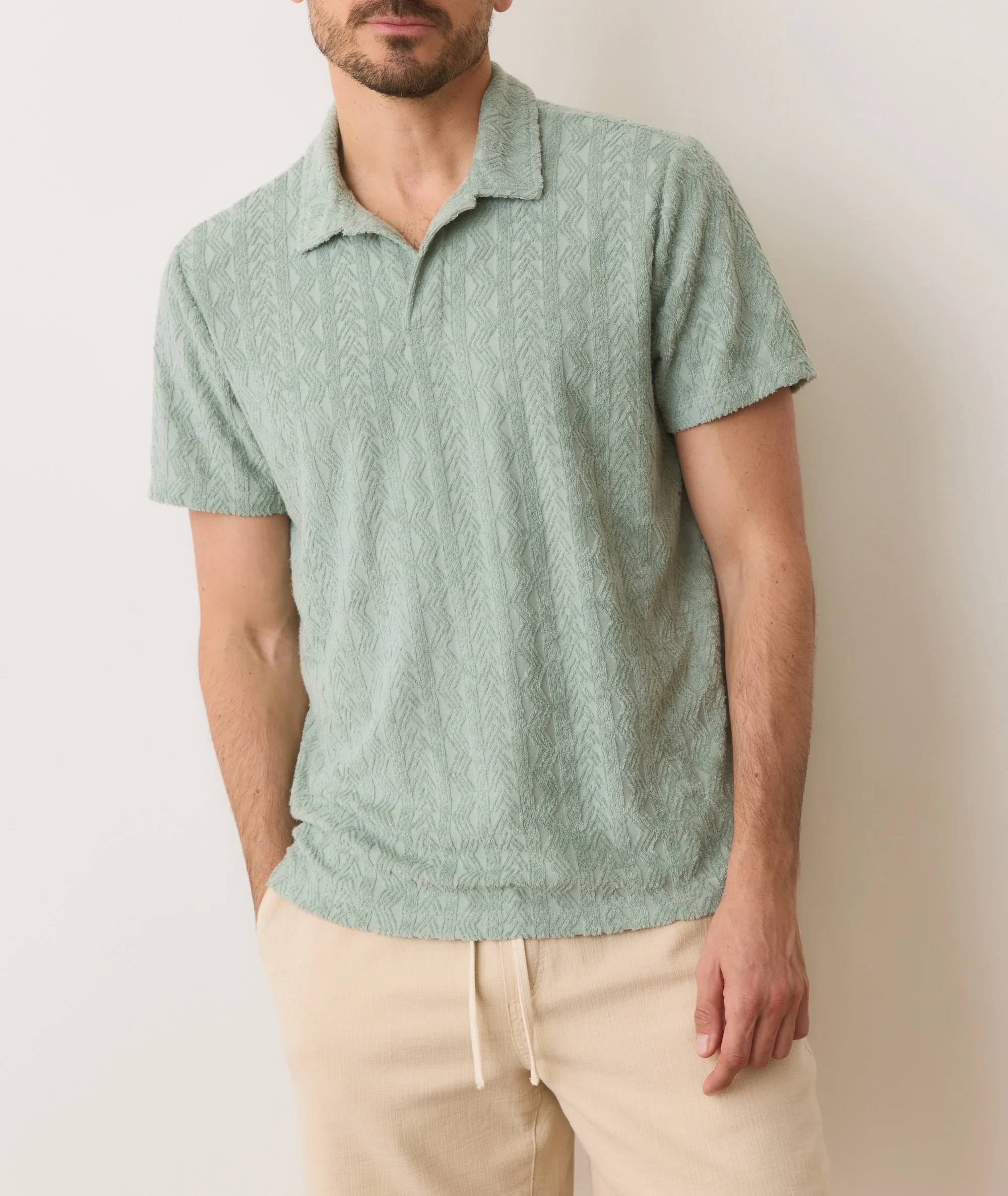 Textured Terry Polo - Image 5