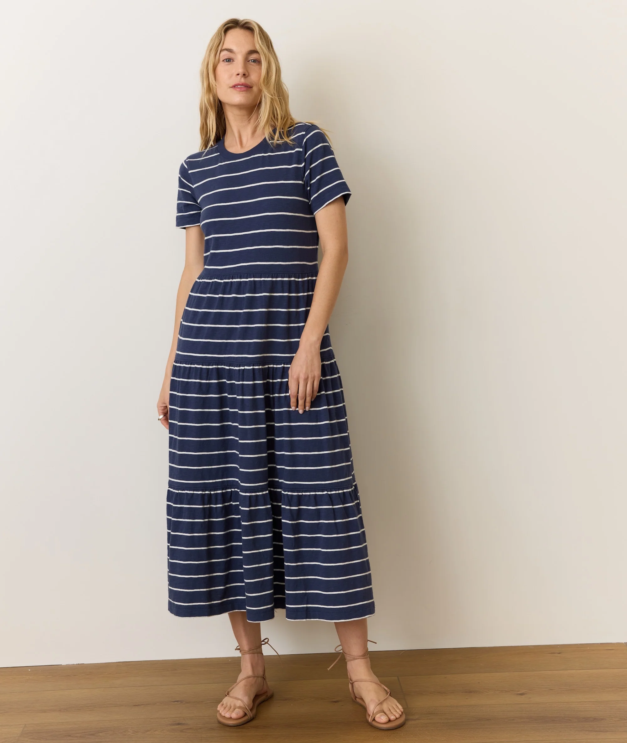 Sadie Vintage Slub Midi Dress - Image 2