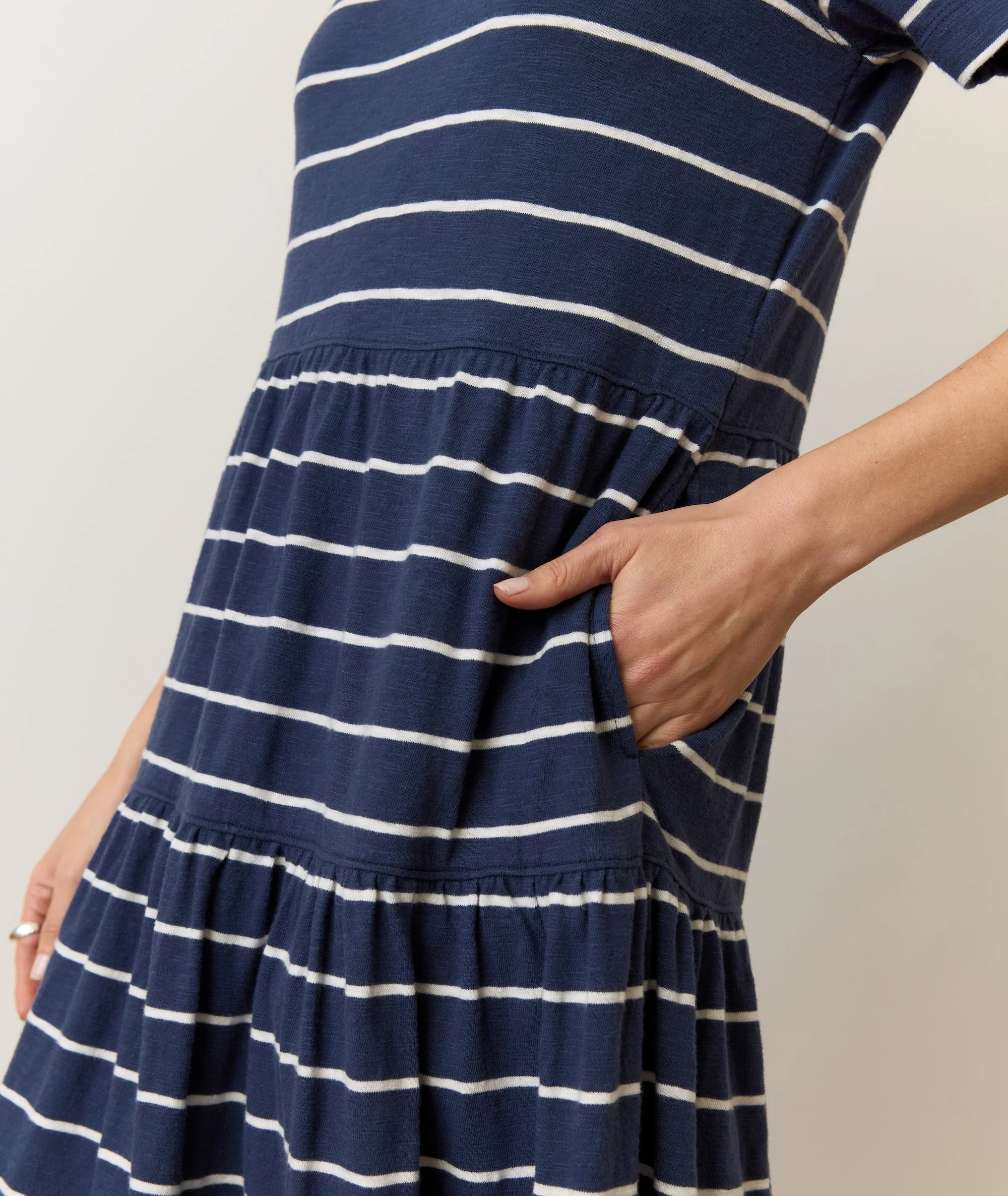 Sadie Vintage Slub Midi Dress - Image 4