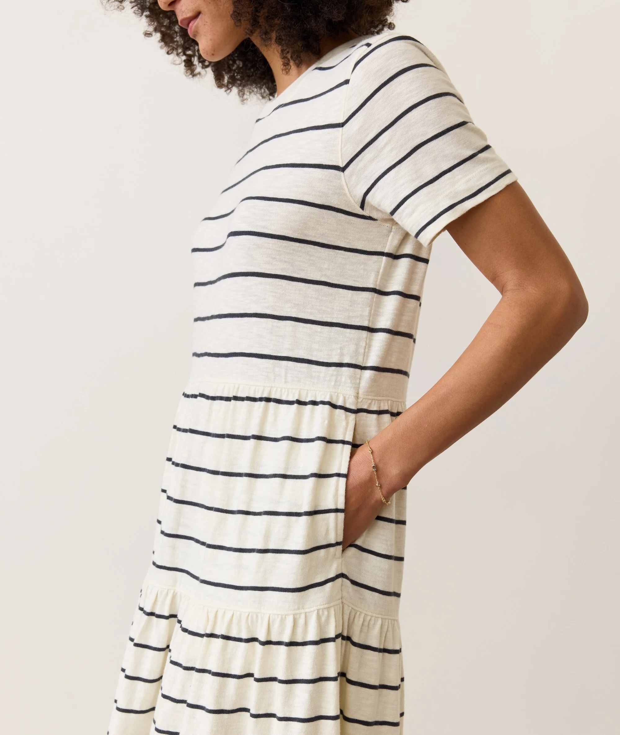 Sadie Vintage Slub Midi Dress - Image 6