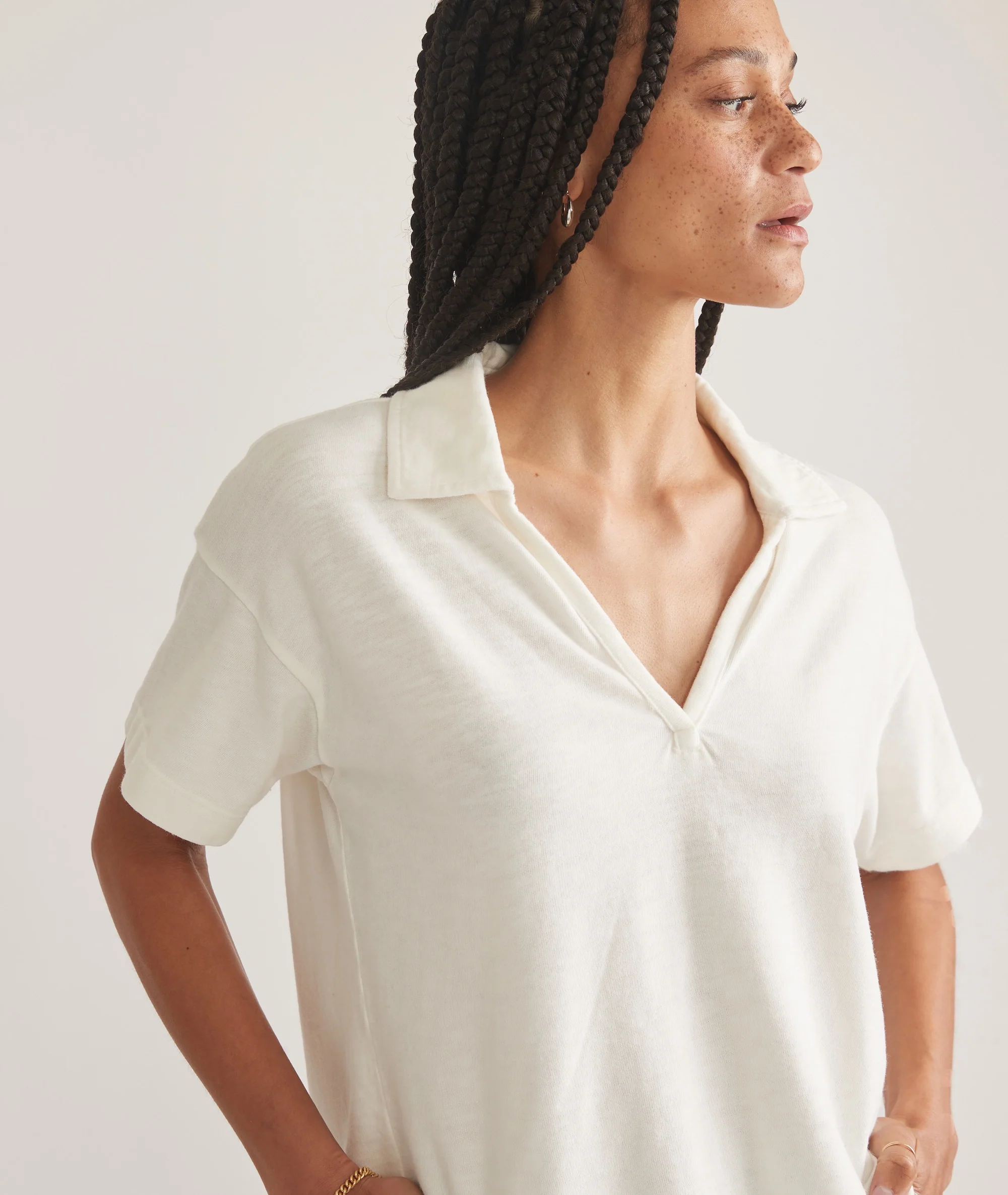 Vintage Slub Polo Tee - Image 3