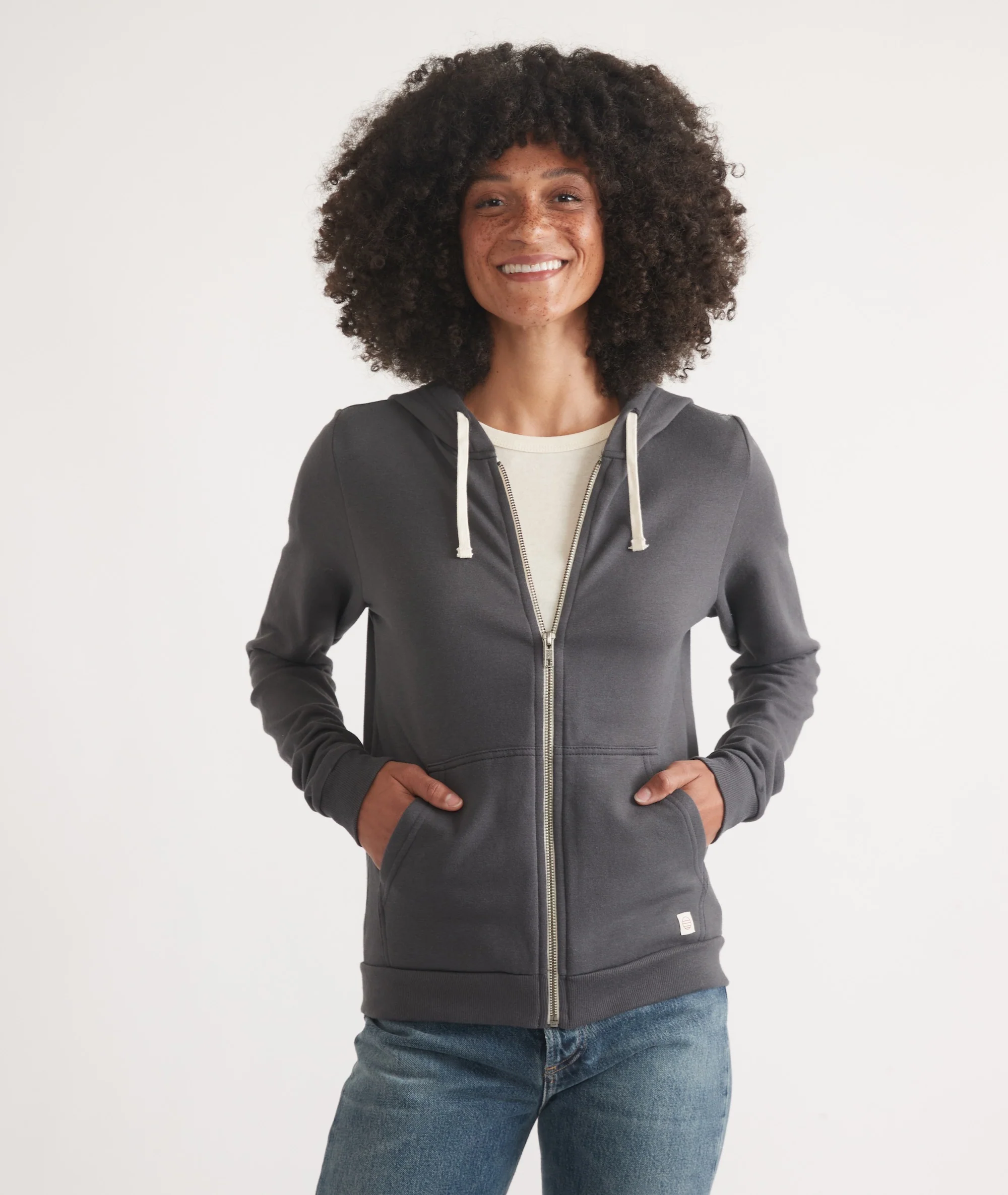 Women's Afternoon Hoodie in Asphalt Grey - Image 5