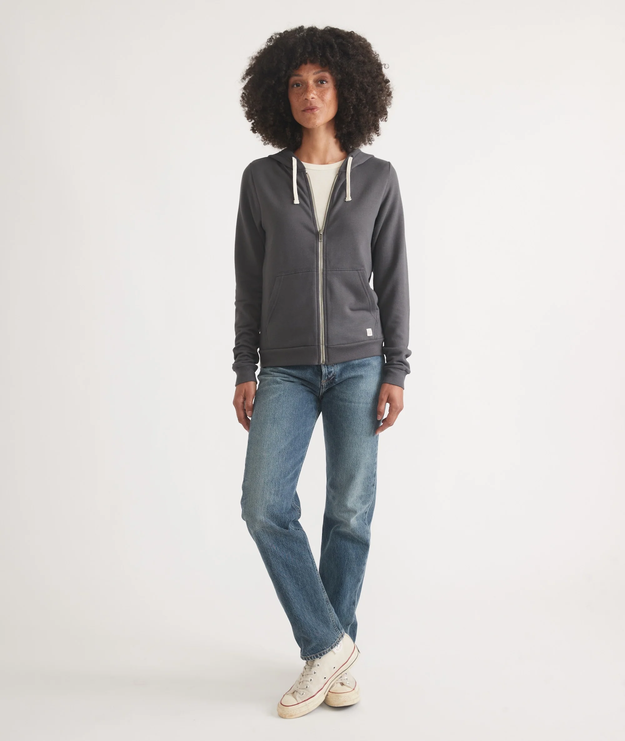Women's Afternoon Hoodie in Asphalt Grey - Image 6