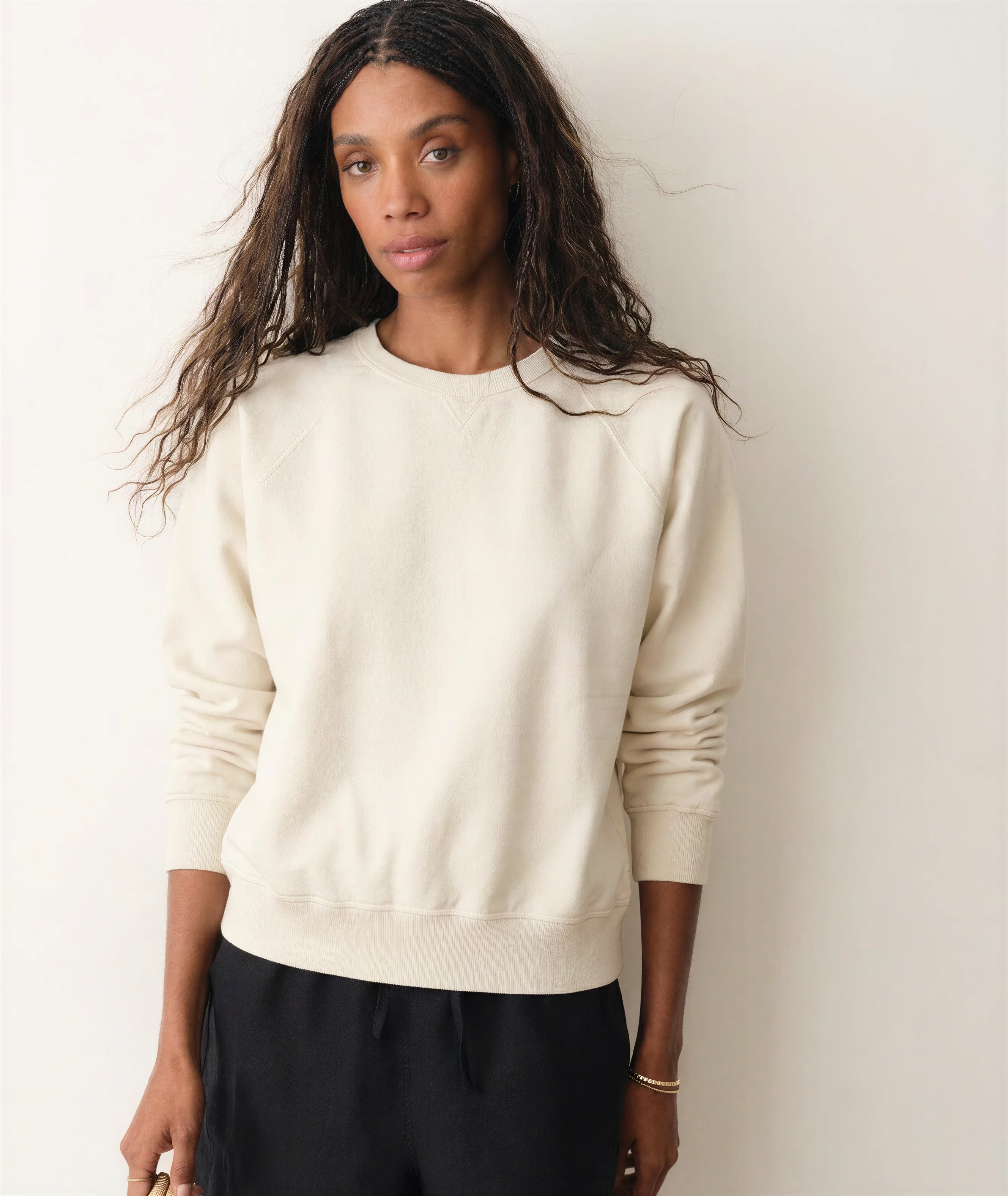 Women's Cloud 9 Fleece Sweatshirt in Whitecap - Image 2