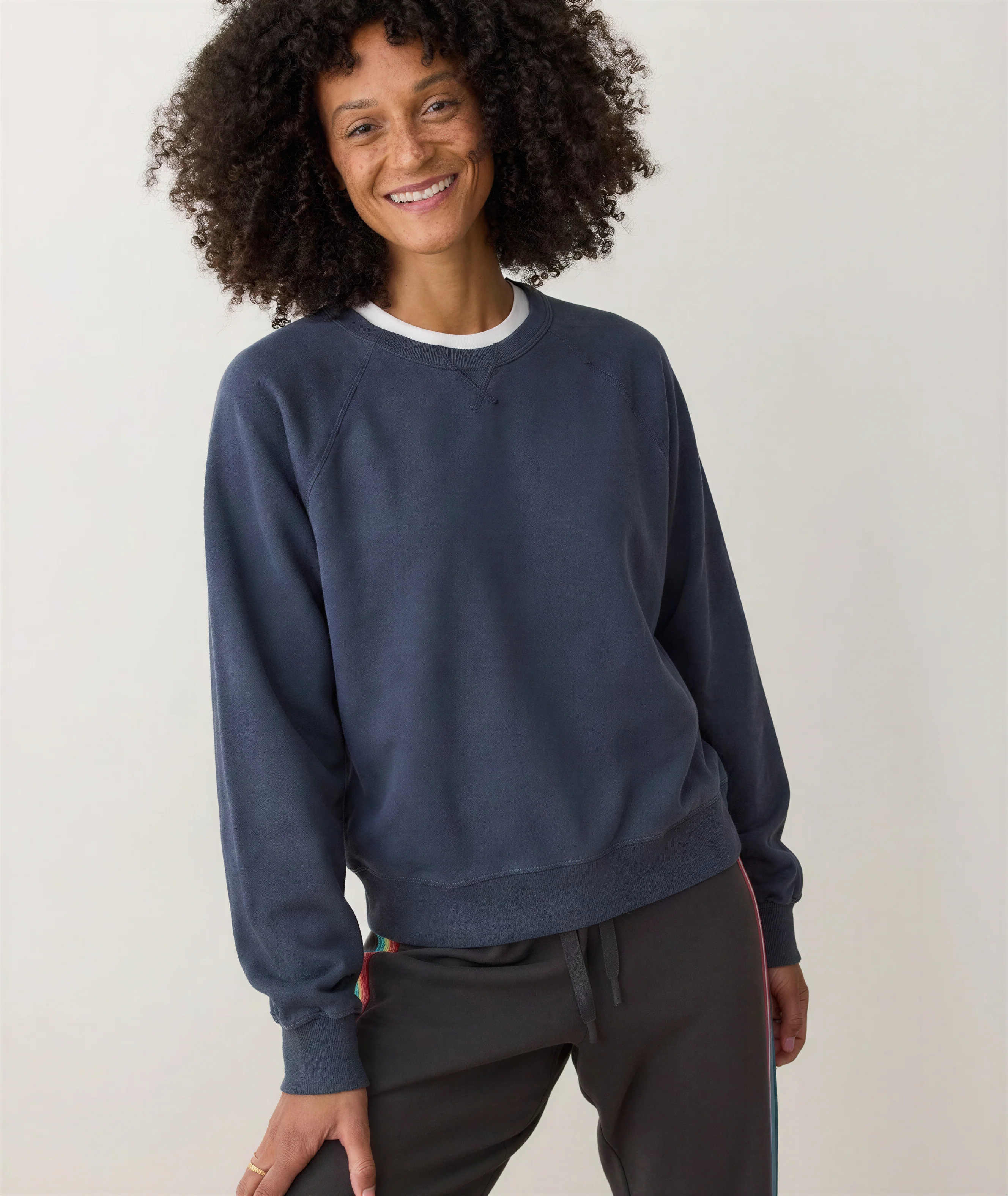 Women's Cloud 9 Fleece Sweatshirt in Mood Indigo - Image 2