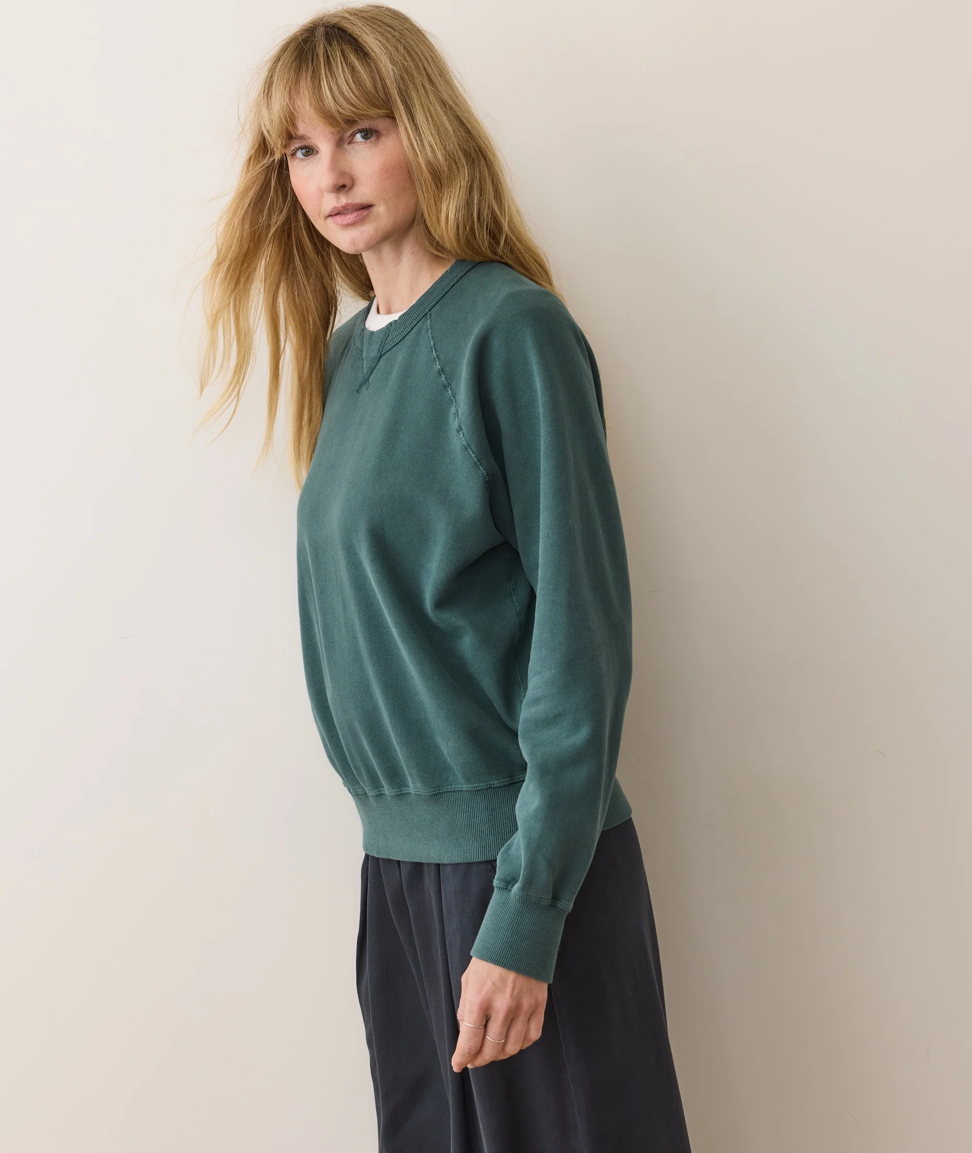 Women's Cloud 9 Fleece Sweatshirt in Rainforest - Image 5