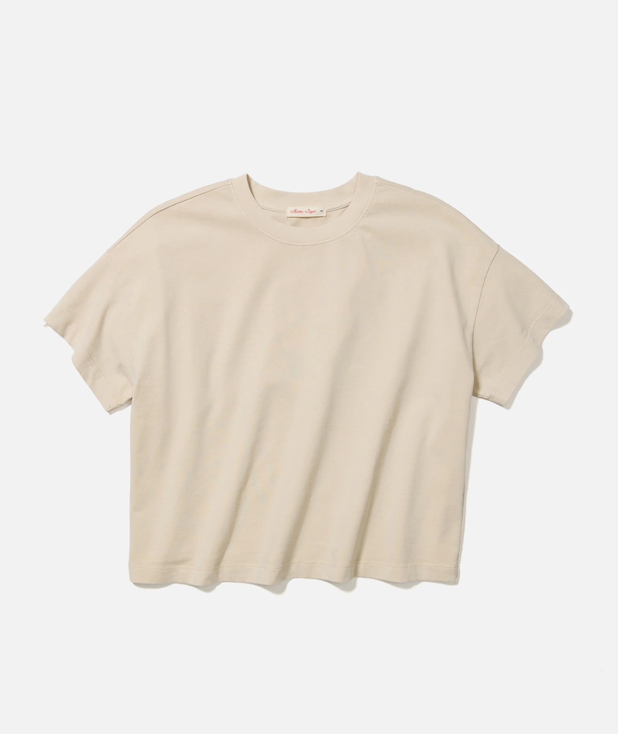 Women's Luxe Jersey Crew Tee in Whitecap